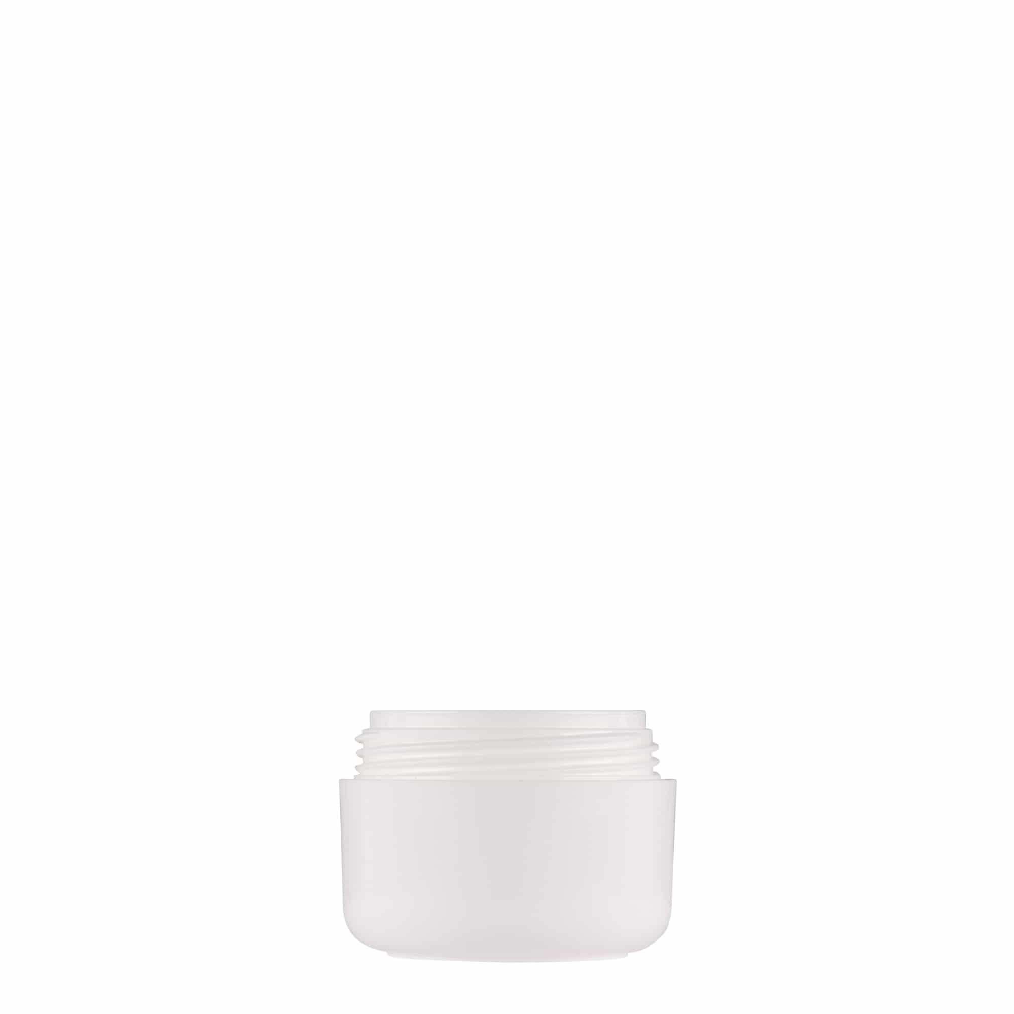 Dose en plastique 15 ml 'Bianca', PP, blanc, ouverture : bouchon à vis