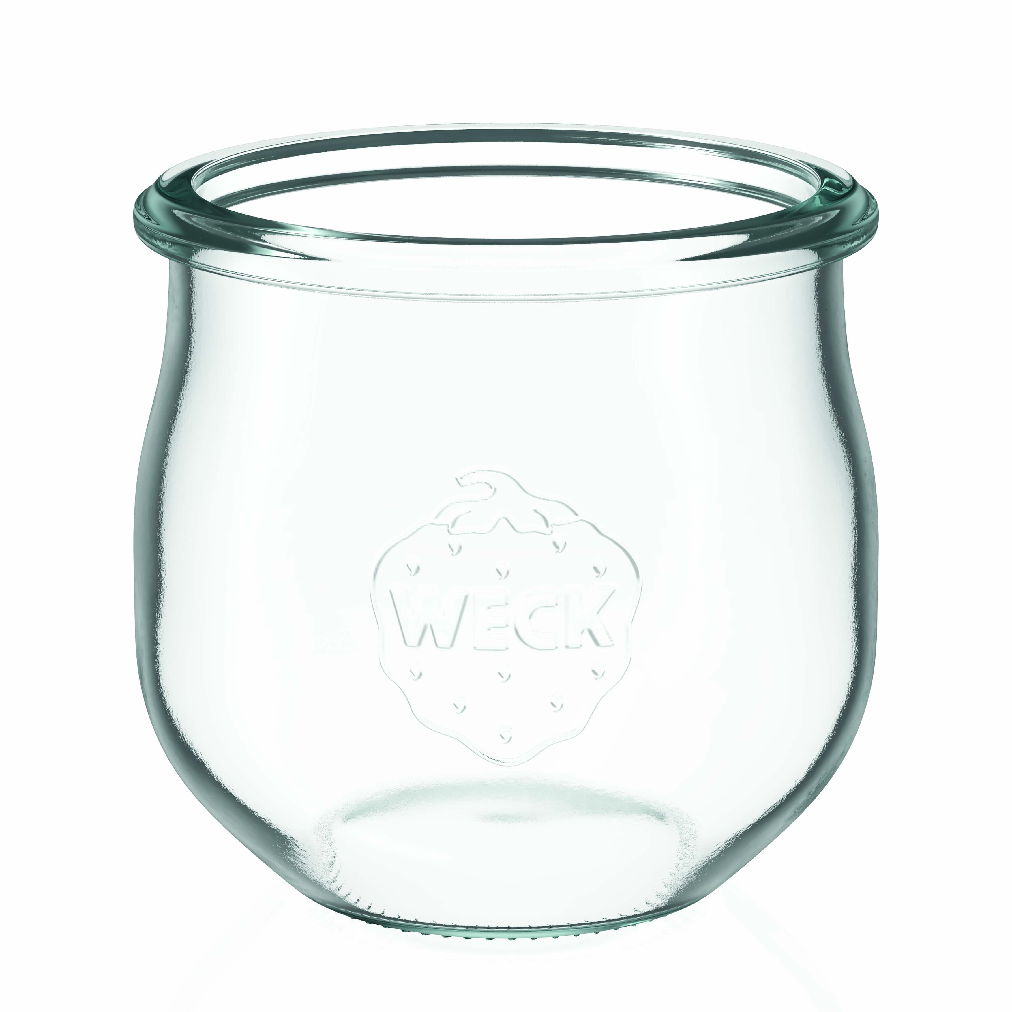 6x 370 ml WECK verre tulipe avec couvercle en verre RR 80