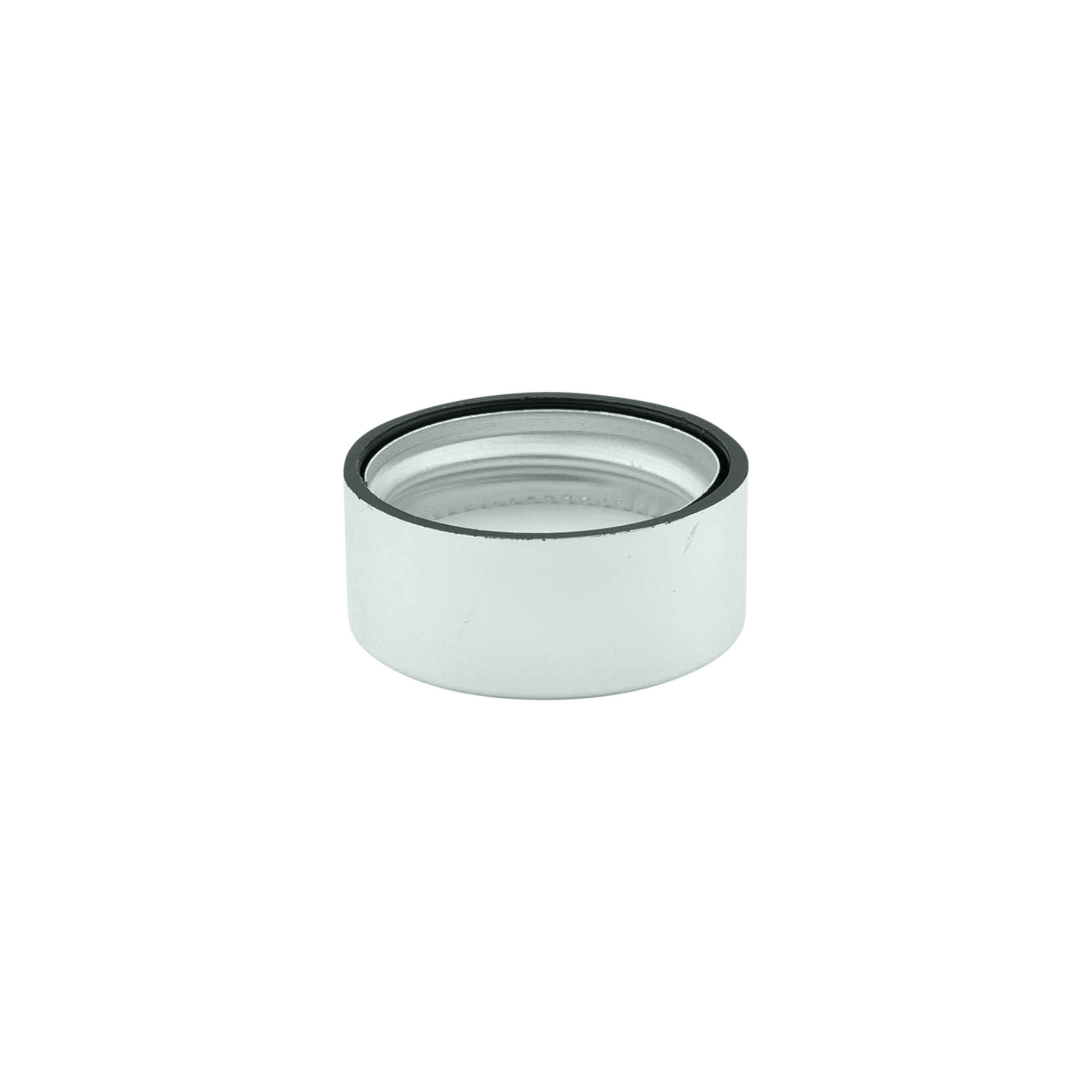 Bouchon à vis, plastique ABS, argent, pour ouverture : GPI 28/400