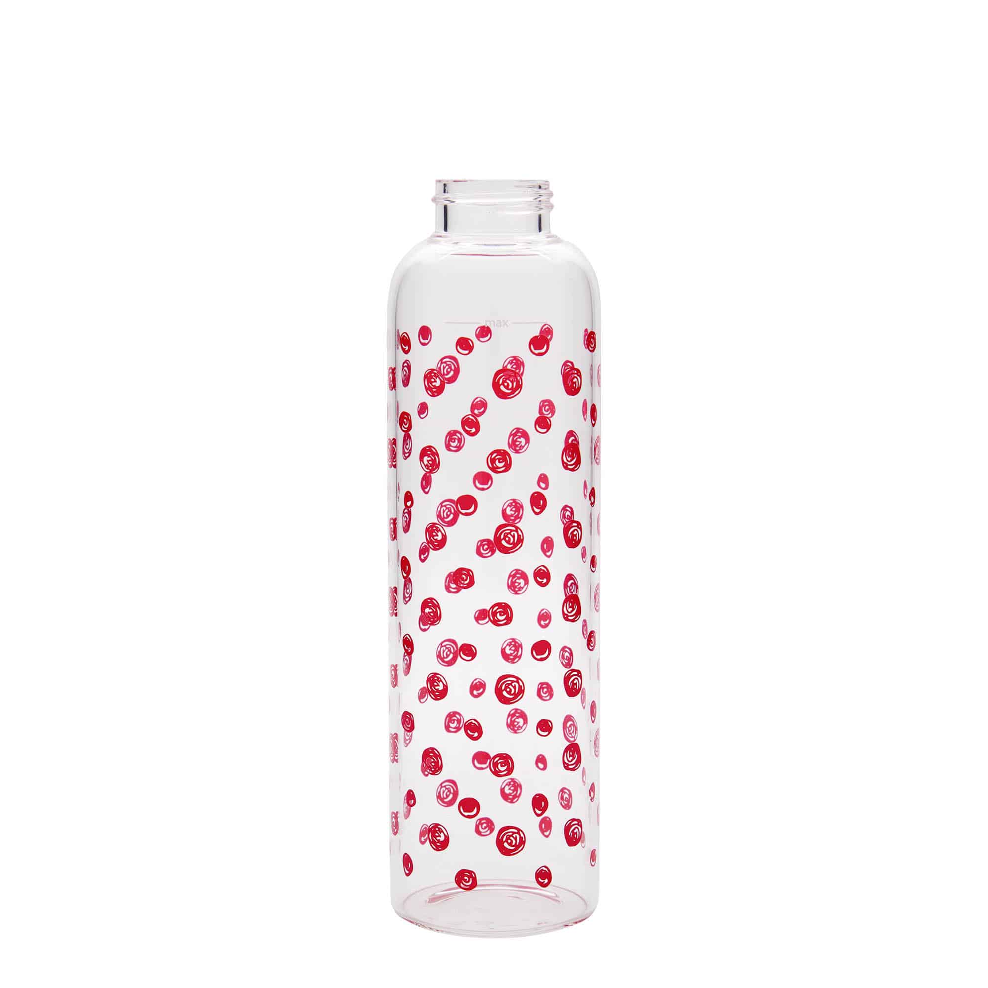 Bouteille d'eau 500 ml 'Perseus - Points rouges', embouchure : bouchon à vis