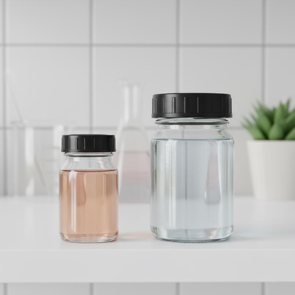 100 ml bocal à large ouverture, embouchure : DIN 40