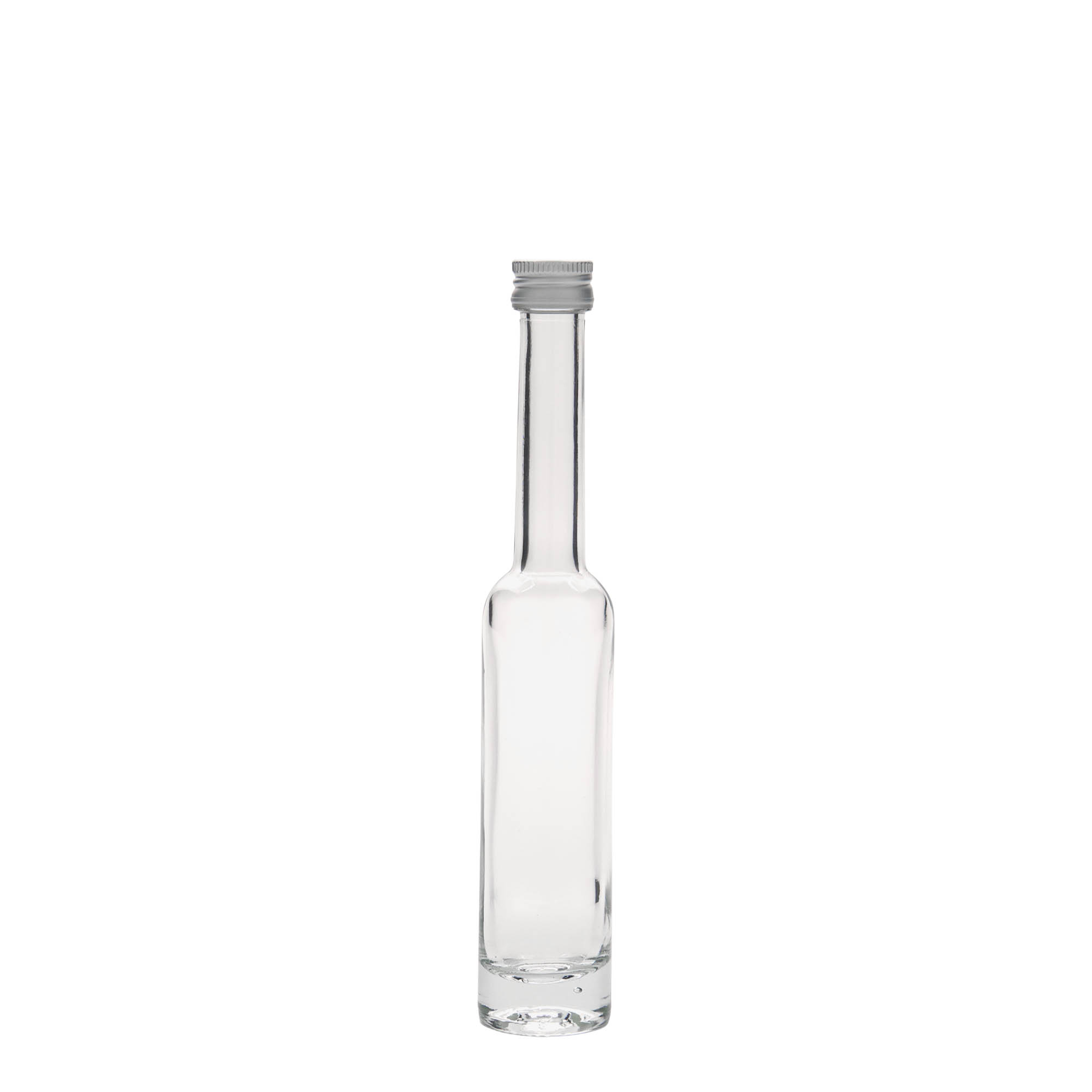 Flacon en verre de 40 ml « Platina », ouverture : PP 18