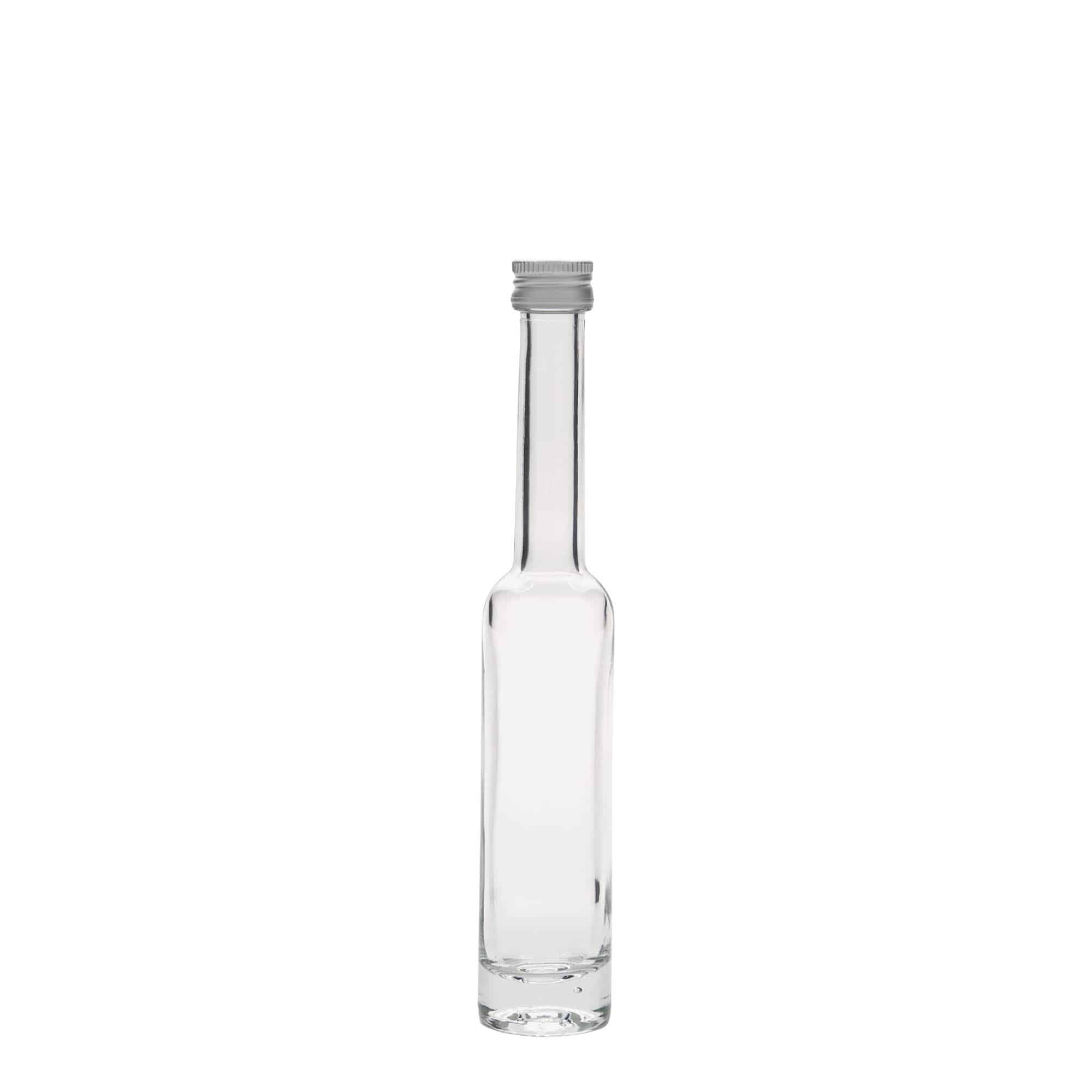 Flacon en verre de 40 ml « Platina », ouverture : PP 18