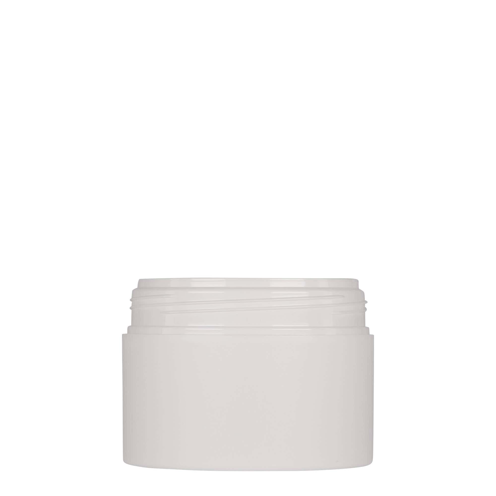 Pot en plastique 150 ml 'Antonella', PP, blanc, ouverture : bouchon à vis Pot en plastique 150 ml 'Antonella', PP, blanc, ouverture : bouchon à vis