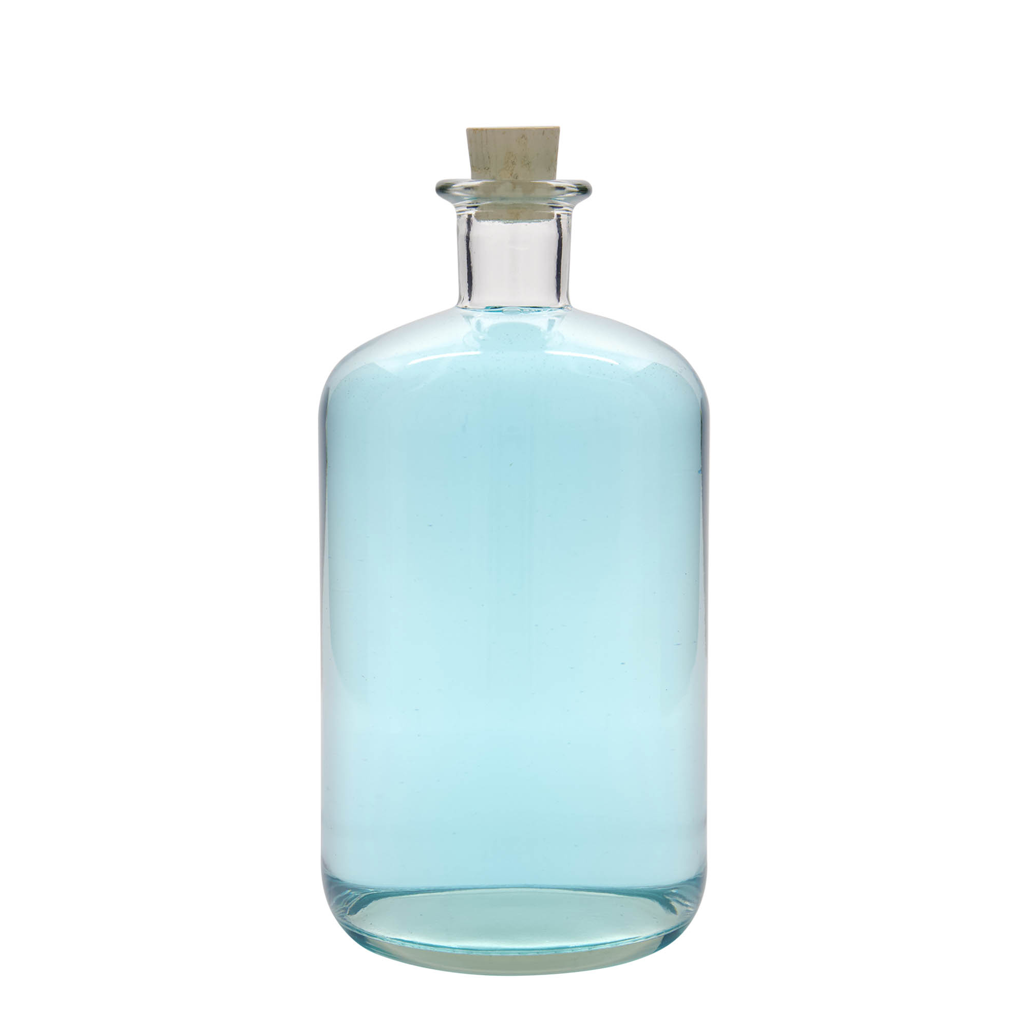 Bouteille en verre de 1 500 ml, pharmacie, ouverture : liège