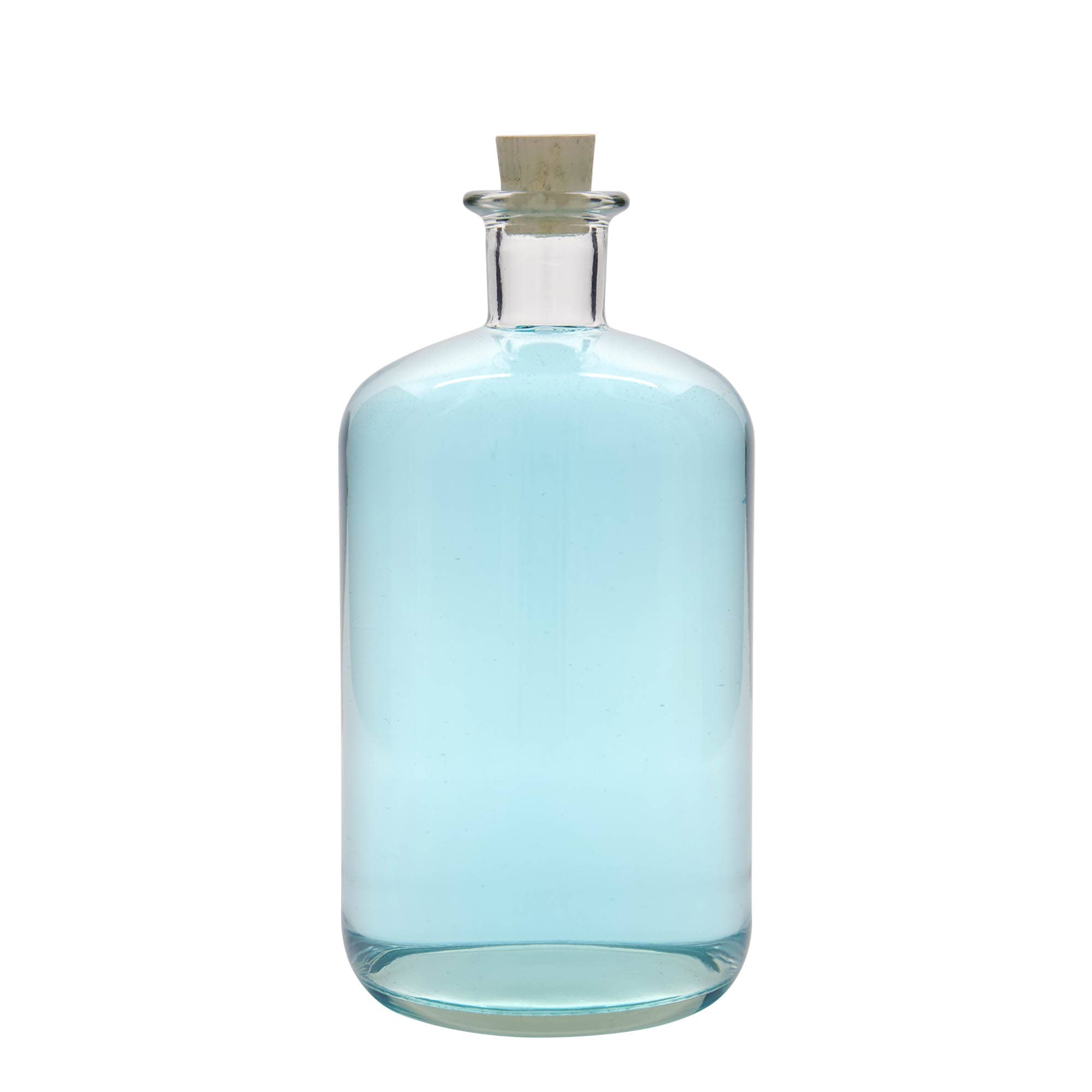 Bouteille en verre de 1 500 ml, pharmacie, ouverture : liège