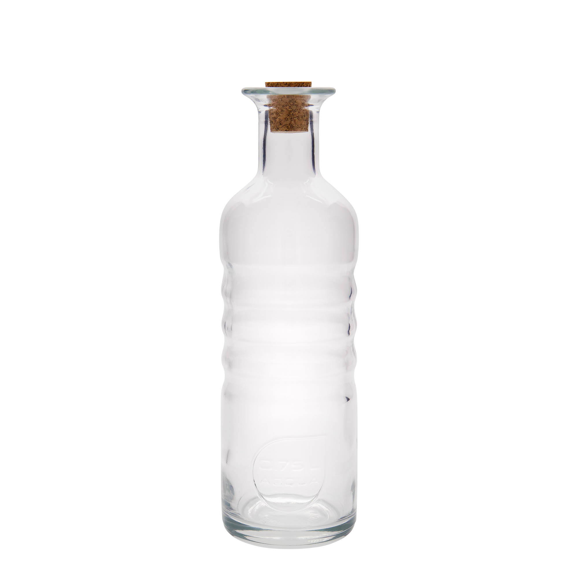 Bouteille en verre 750 ml 'Optima Acqua', ouverture : liège Bouteille en verre 750 ml 'Optima Acqua', ouverture : liège