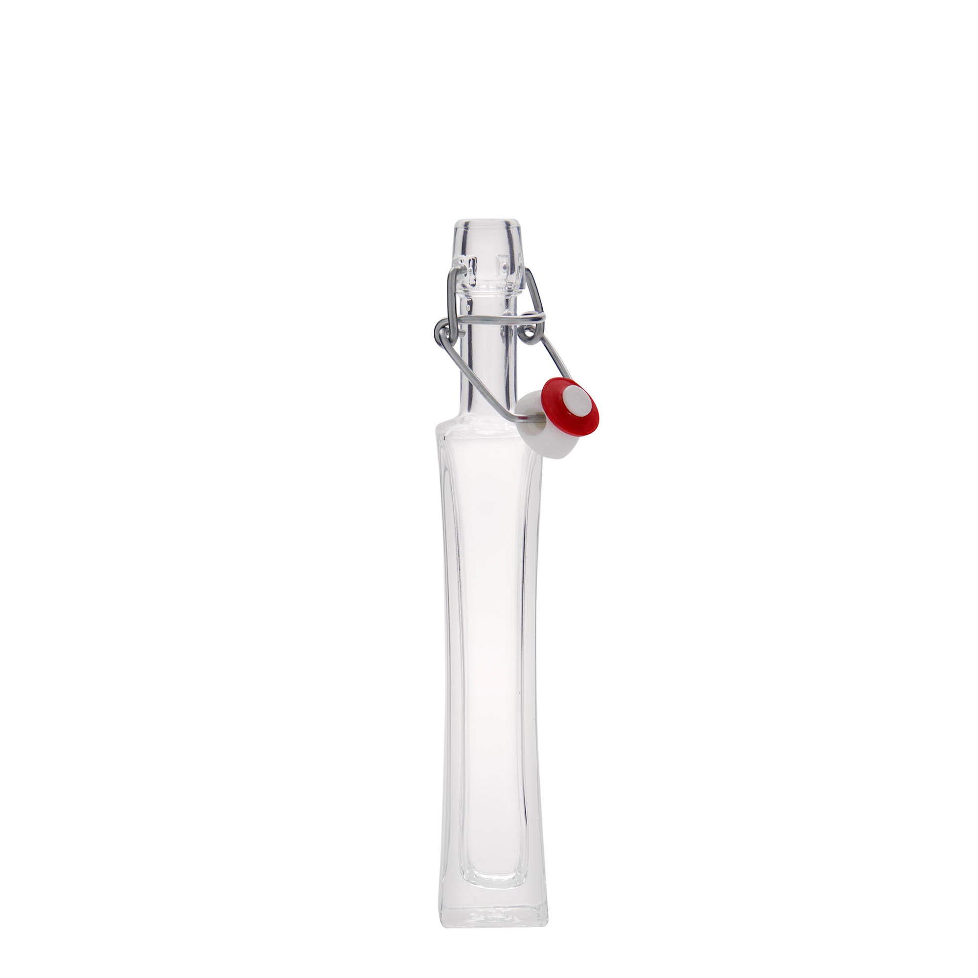 Flacon en verre 40 ml « Koko », carré, ouverture : fermeture à levier Flacon en verre 40 ml « Koko », carré, ouverture : fermeture à levier