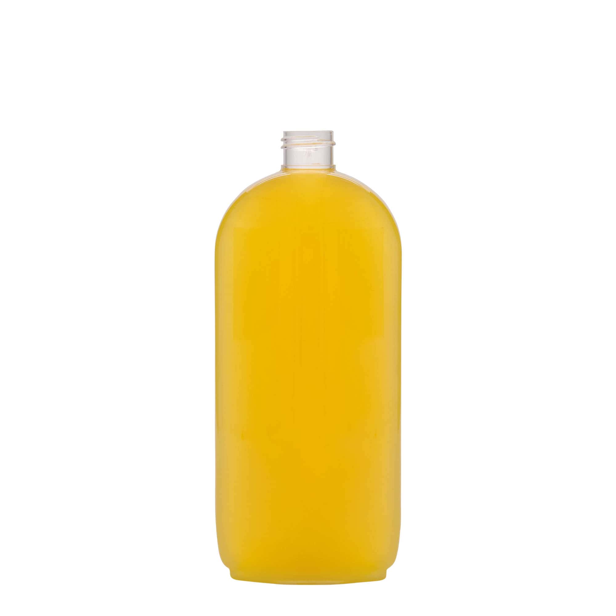 Bouteille en PET 500 ml 'Iris', ovale, plastique, bouchage: 24/410