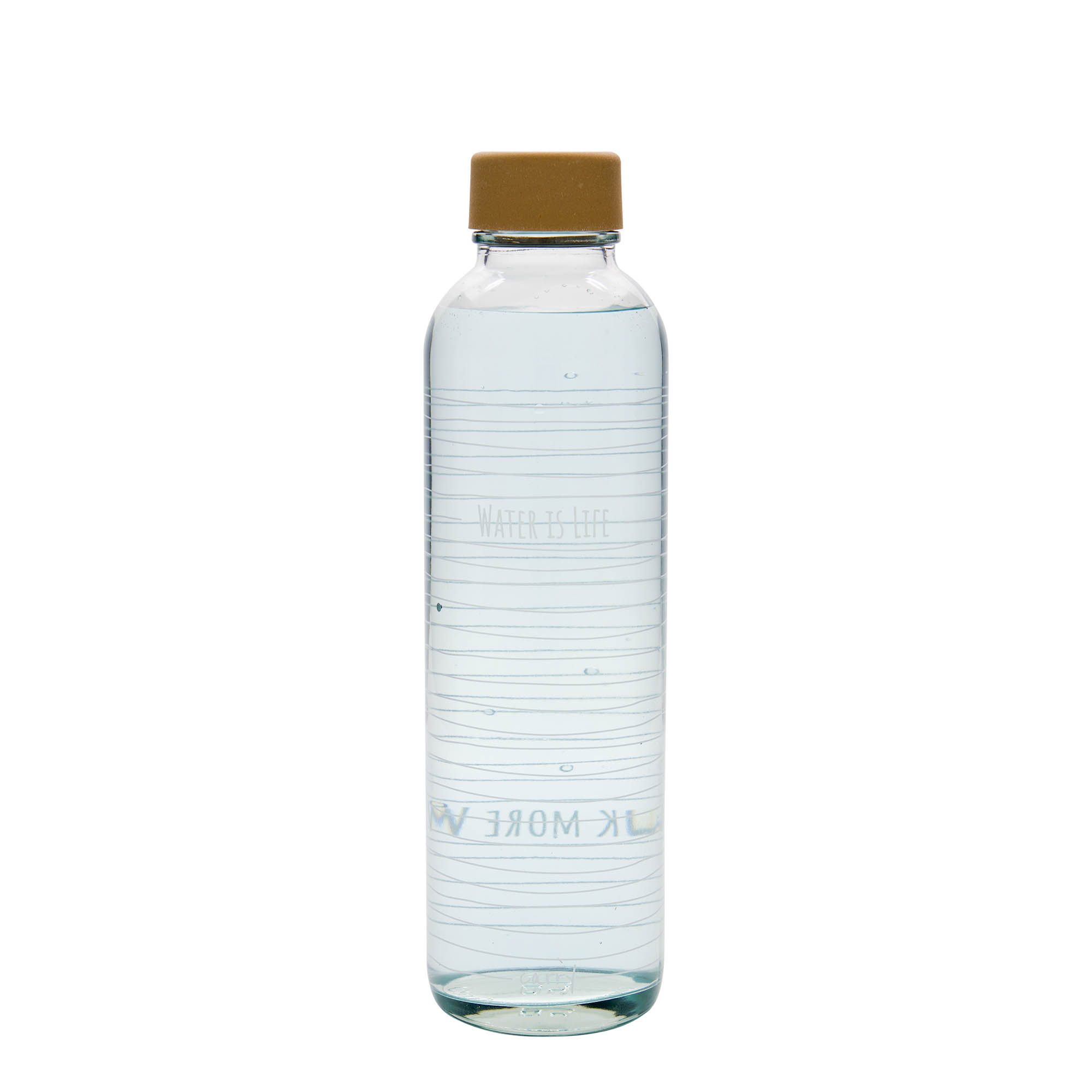 Gourde 700 ml 'CARRY Bottle', motif : Water is Life, bouchage: Bougage à vis