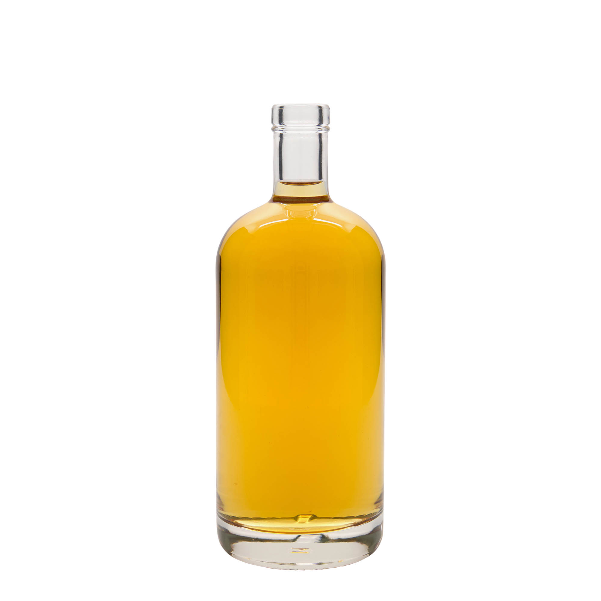 Bouteille en verre 700 ml 'Linea Uno', ouverture : bouchon en liège Bouteille en verre 700 ml 'Linea Uno', ouverture : bouchon en liège