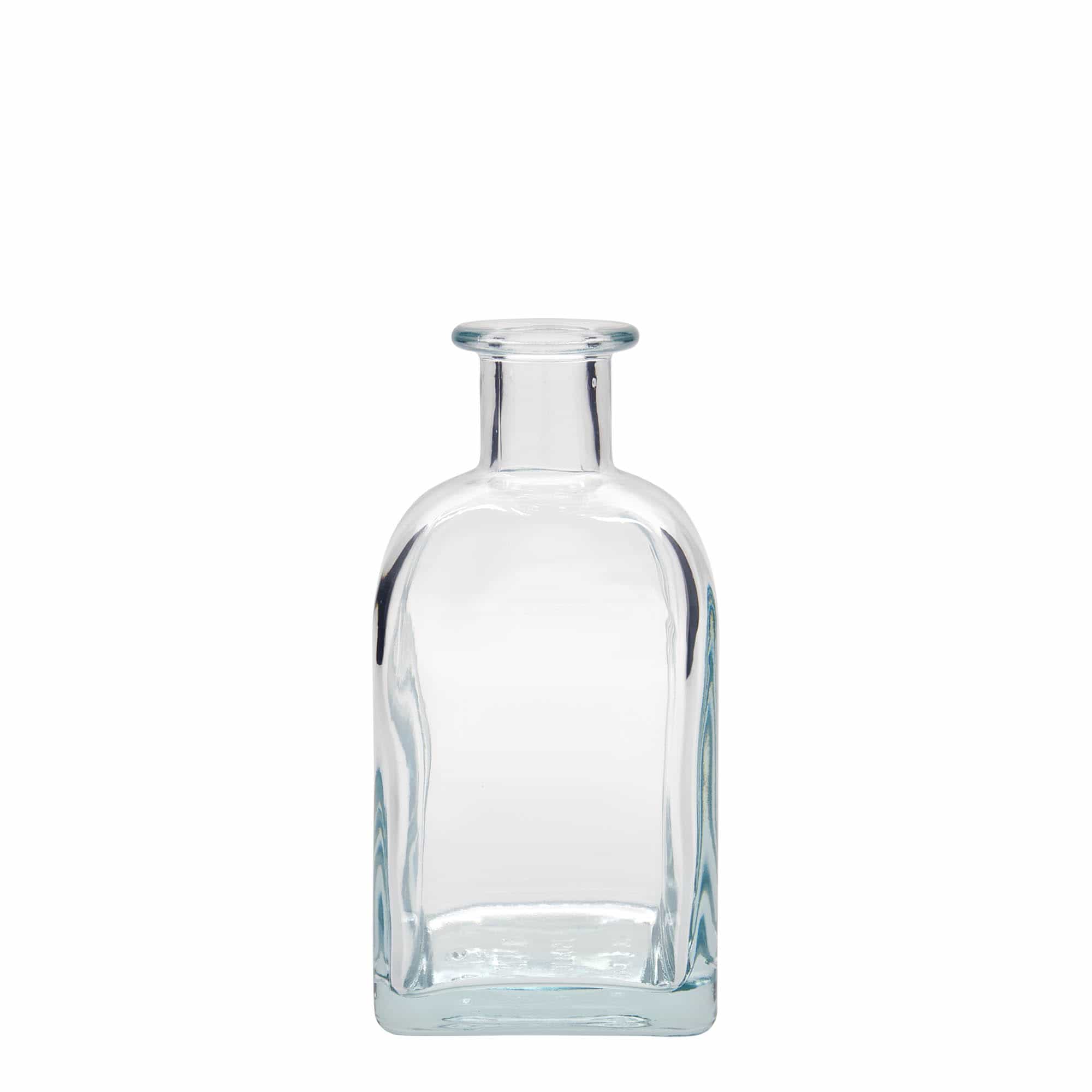 Bouteille en verre 350 ml Apotheker Carré, carrée, ouverture : bouchon en liège