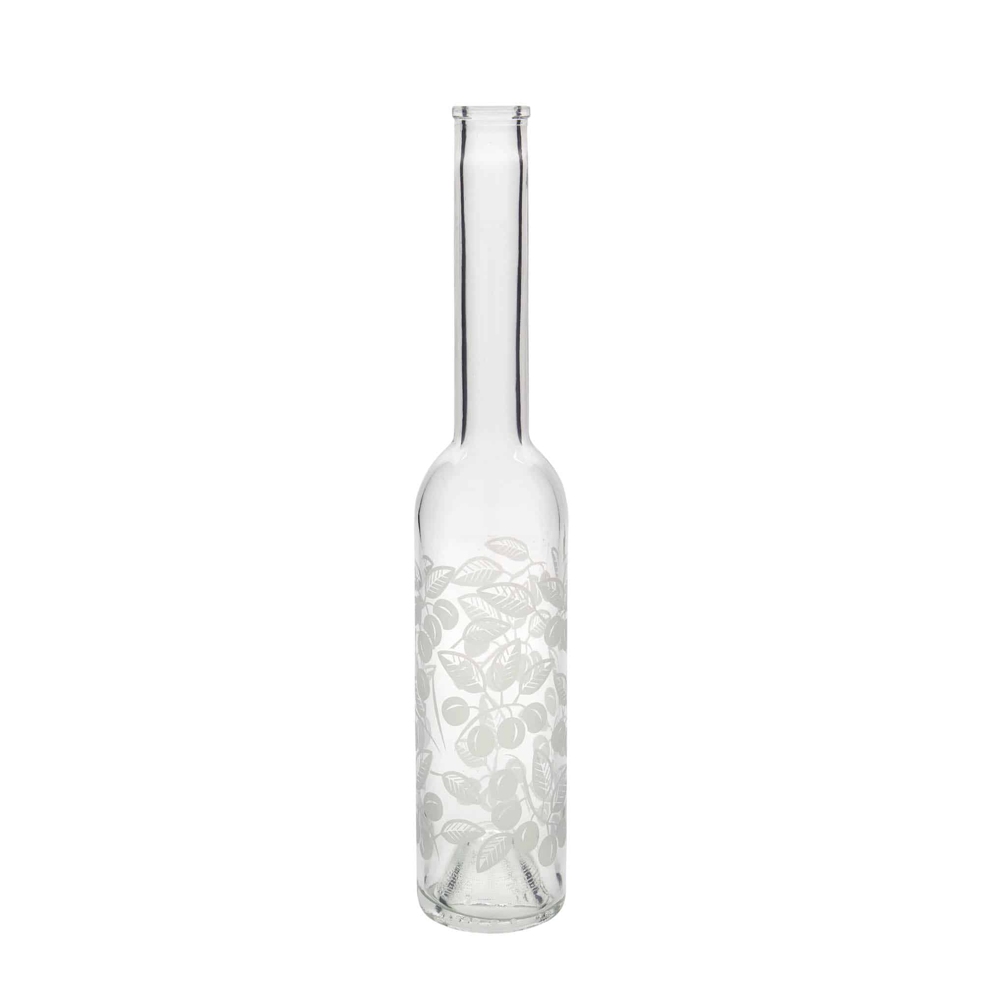 Bouteille en verre 350 ml 'Opera', motif : mirabelles, bouchage: bouchon Bouteille en verre 350 ml 'Opera', motif : mirabelles, bouchage: bouchon