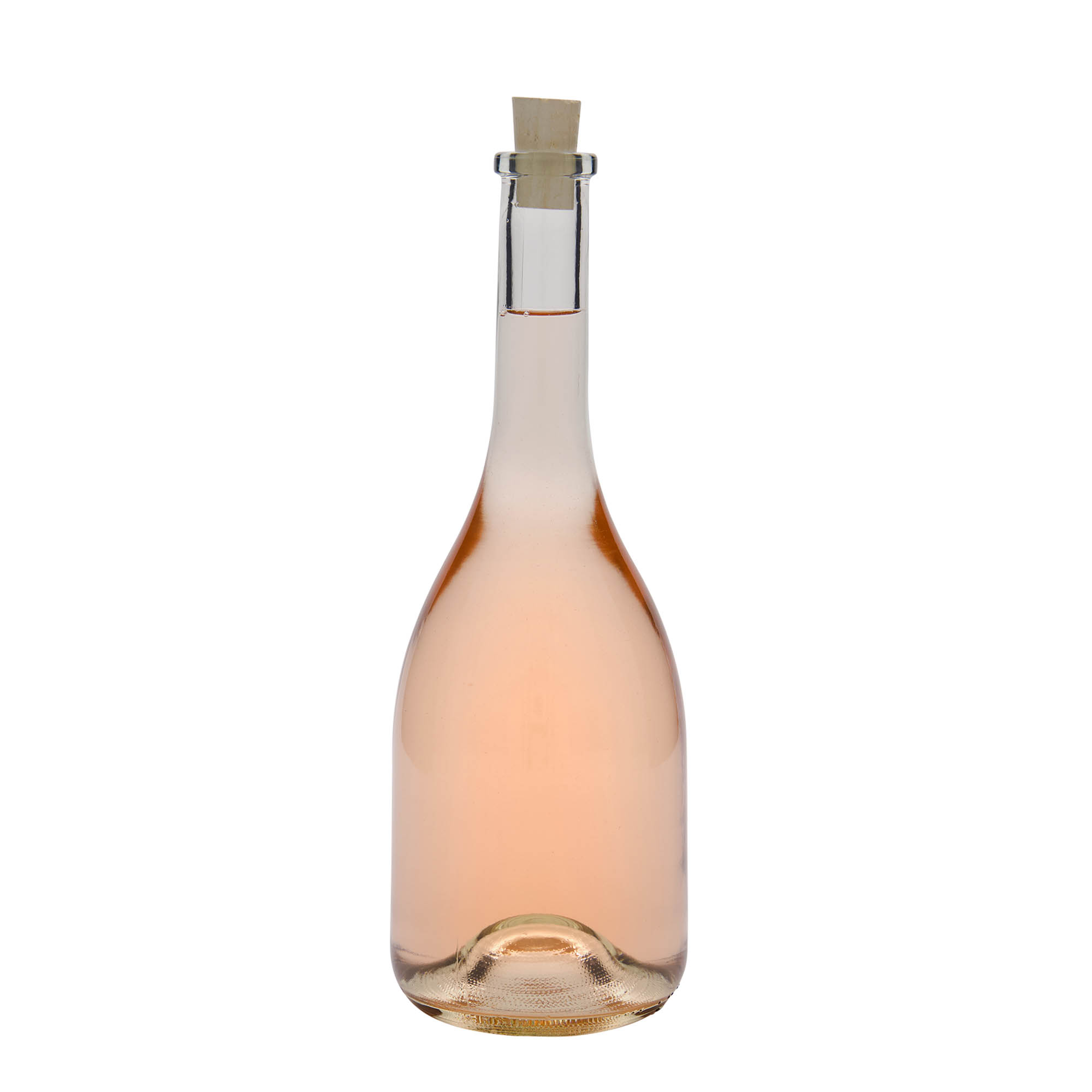 Bouteille en verre 750 ml 'Rustica', ouverture : bouchon en liège Bouteille en verre 750 ml 'Rustica', ouverture : bouchon en liège