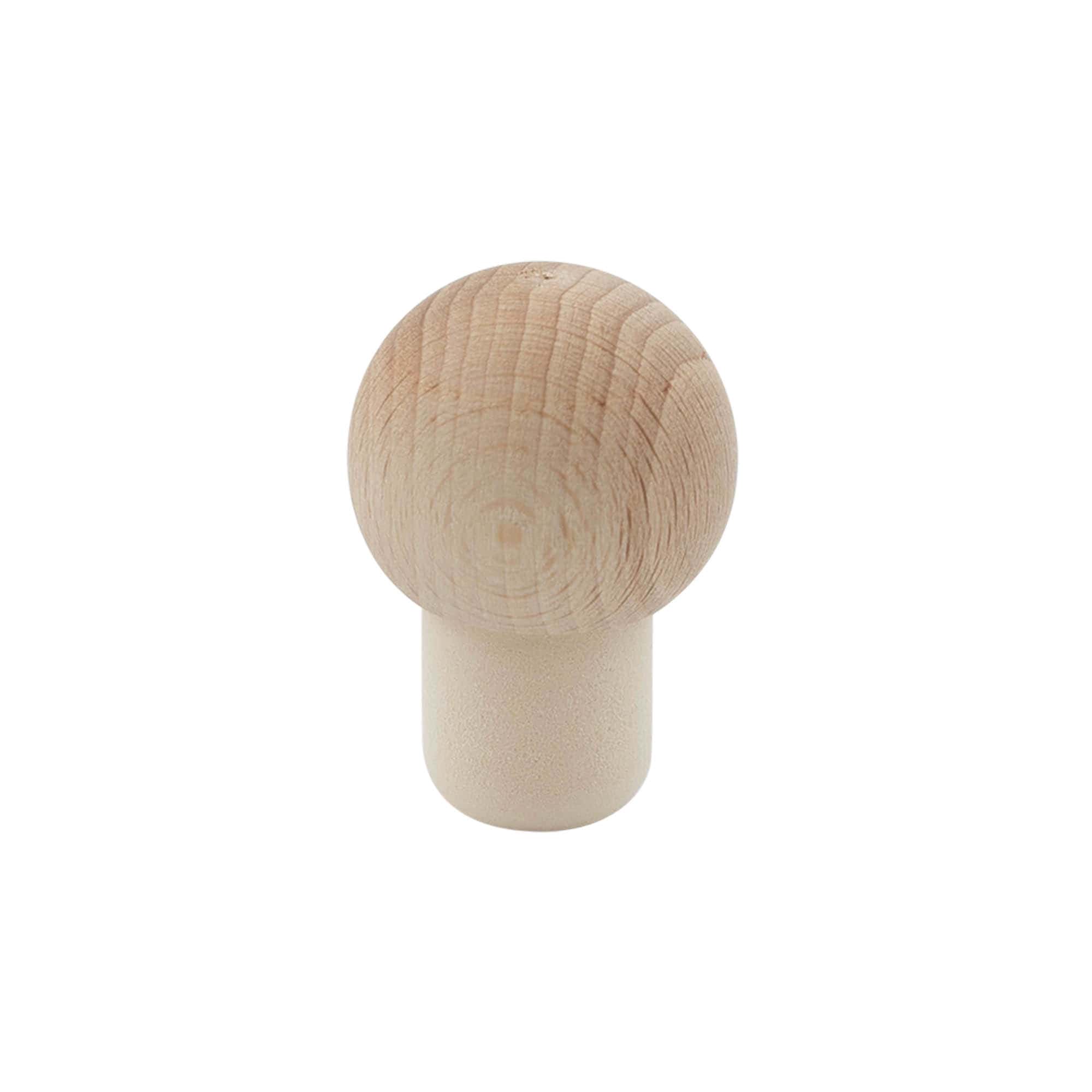 Bouchon à prise 19 mm « boule », bois/plastique, pour embouchure : liège