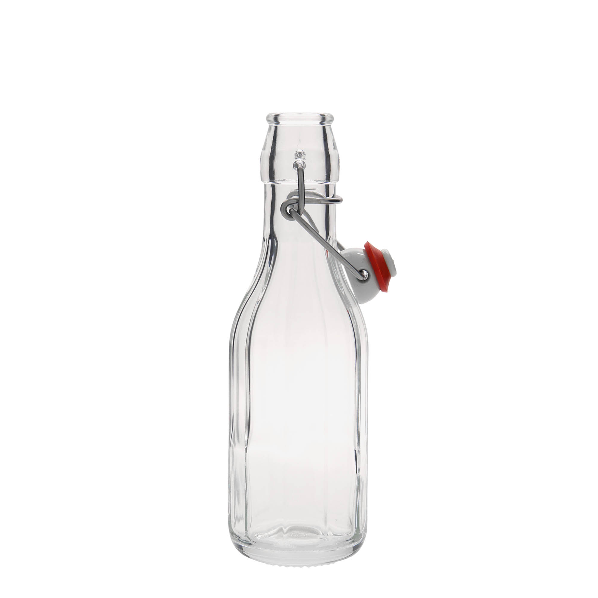 Bouteille en verre 250 ml 'Bravo', décagonale, ouverture : fermeture à bascule Bouteille en verre 250 ml 'Bravo', décagonale, ouverture : fermeture à bascule