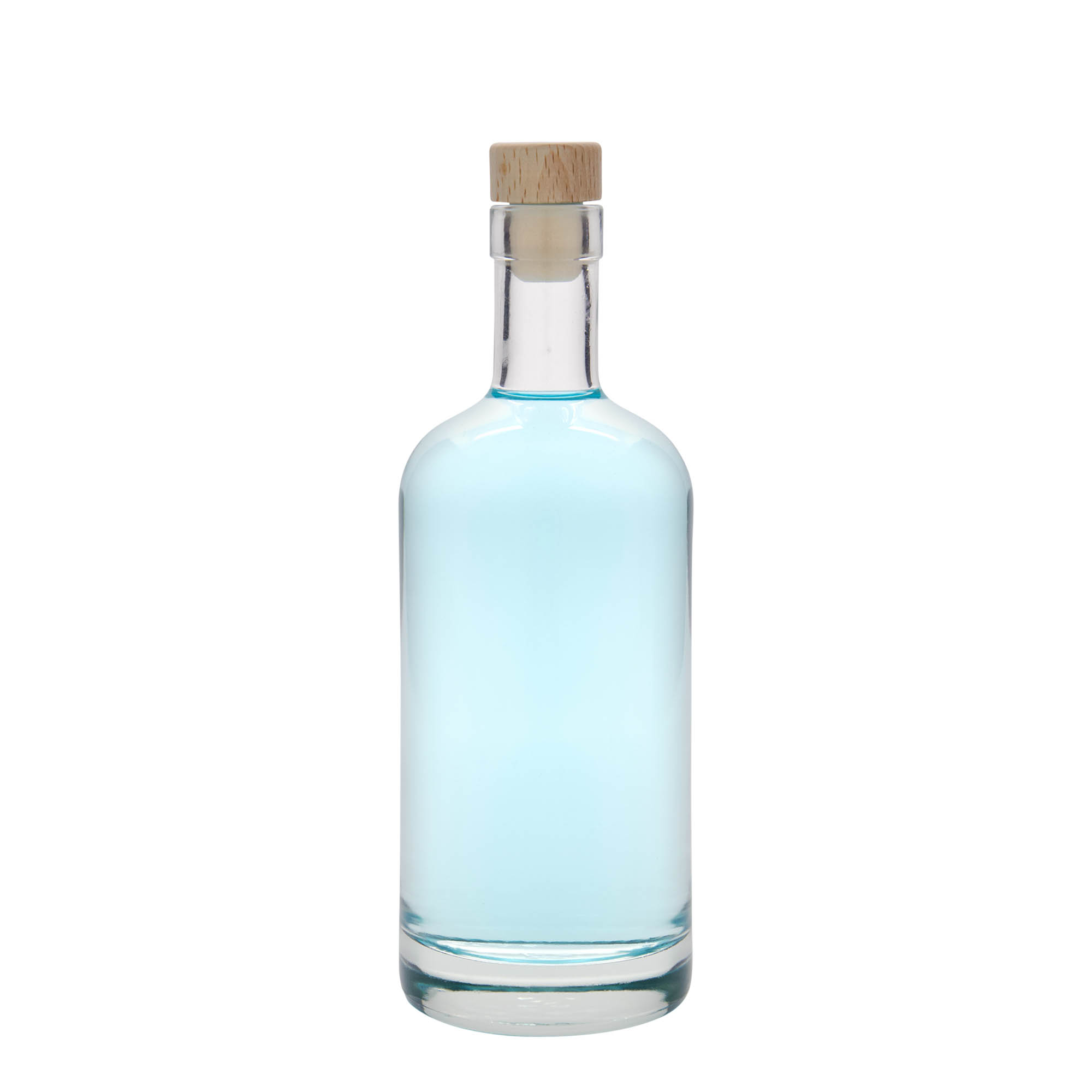 Bouteille en verre 500 ml « Linea Uno », ouverture : bouchon en liège Bouteille en verre 500 ml « Linea Uno », ouverture : bouchon en liège