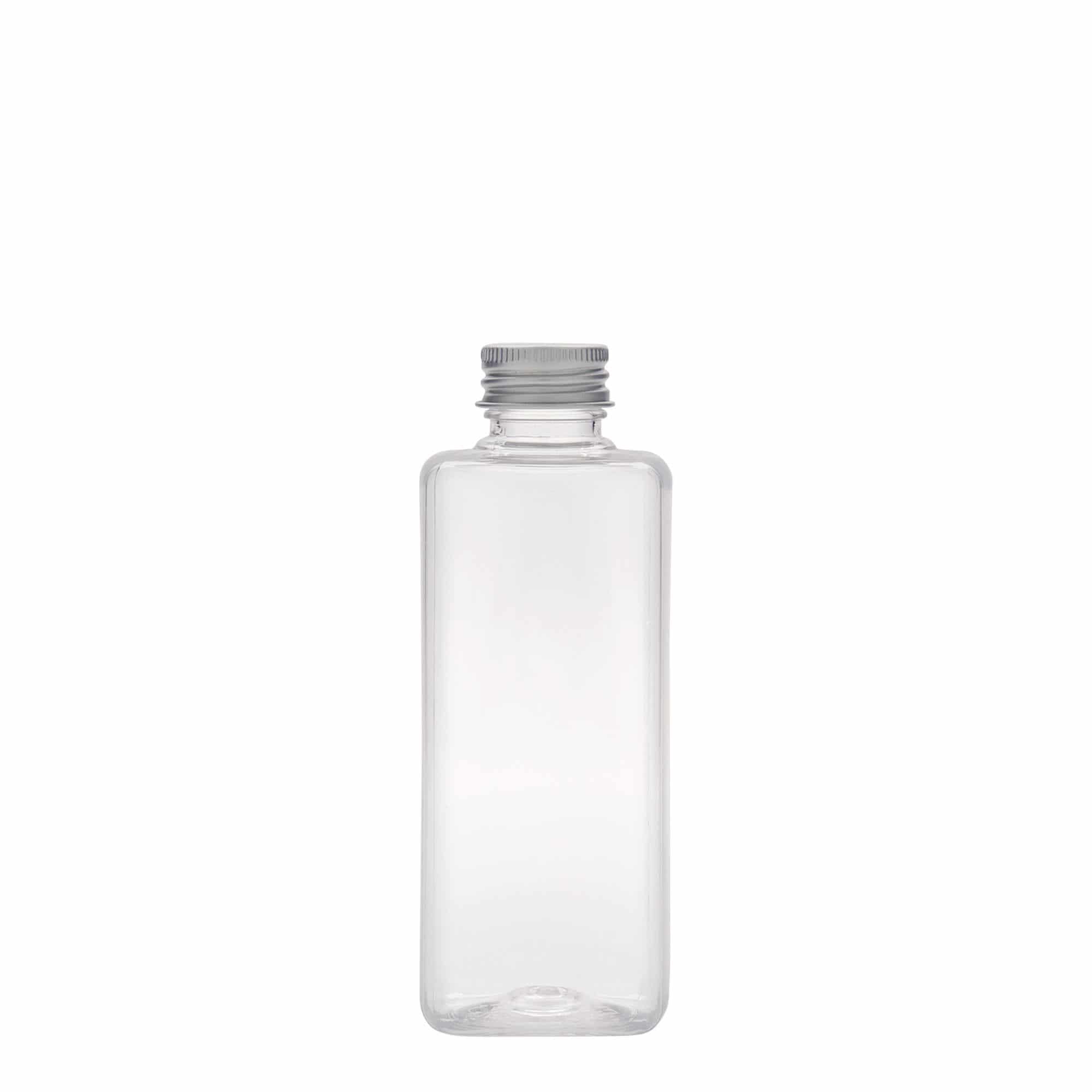 Bouteille en PET 200 ml 'Karl', carrée, plastique, bouchage: GPI 24/410 Bouteille en PET 200 ml 'Karl', carrée, plastique, bouchage: GPI 24/410