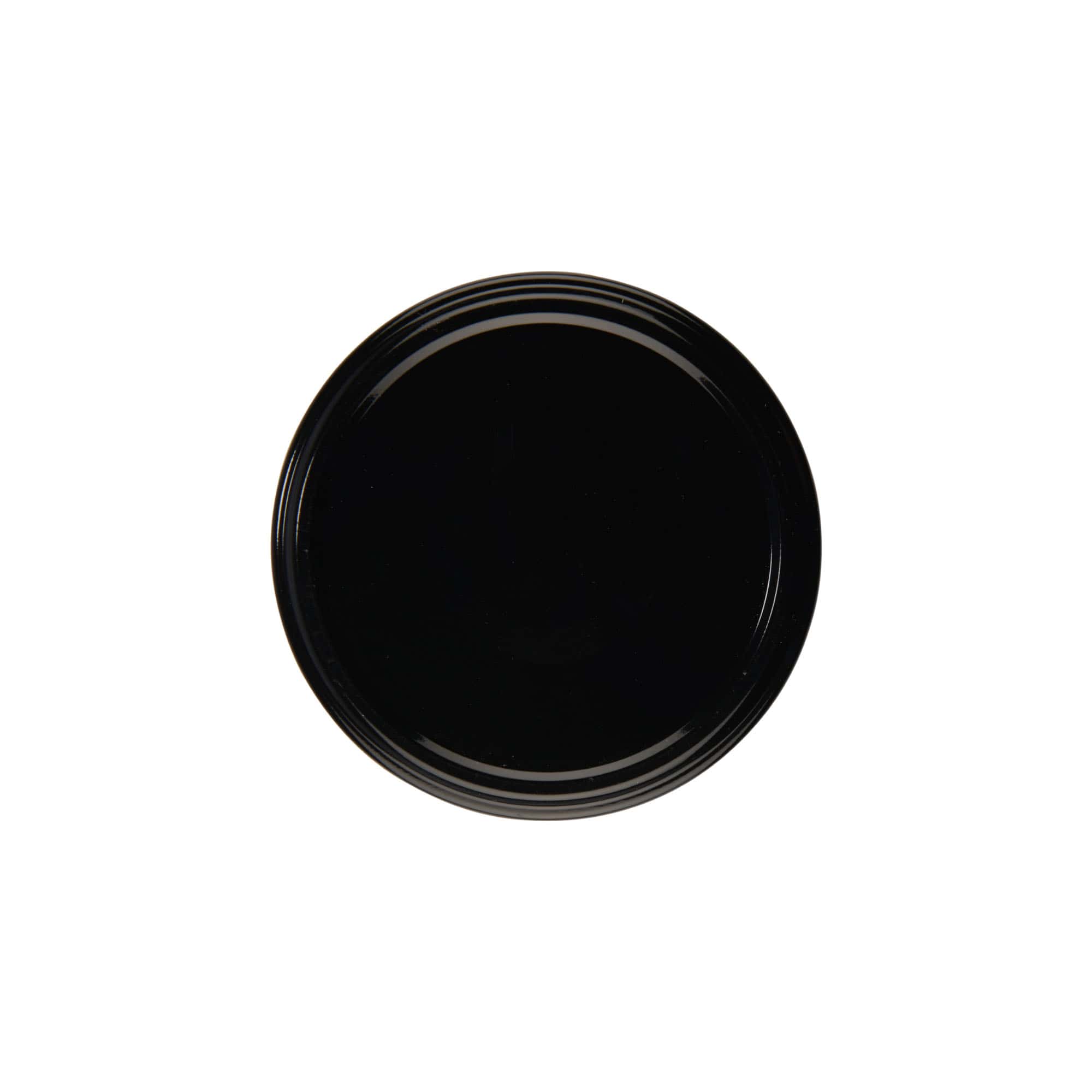 Bouchon à visser, tôle blanche, noir, pour ouverture : TO 82