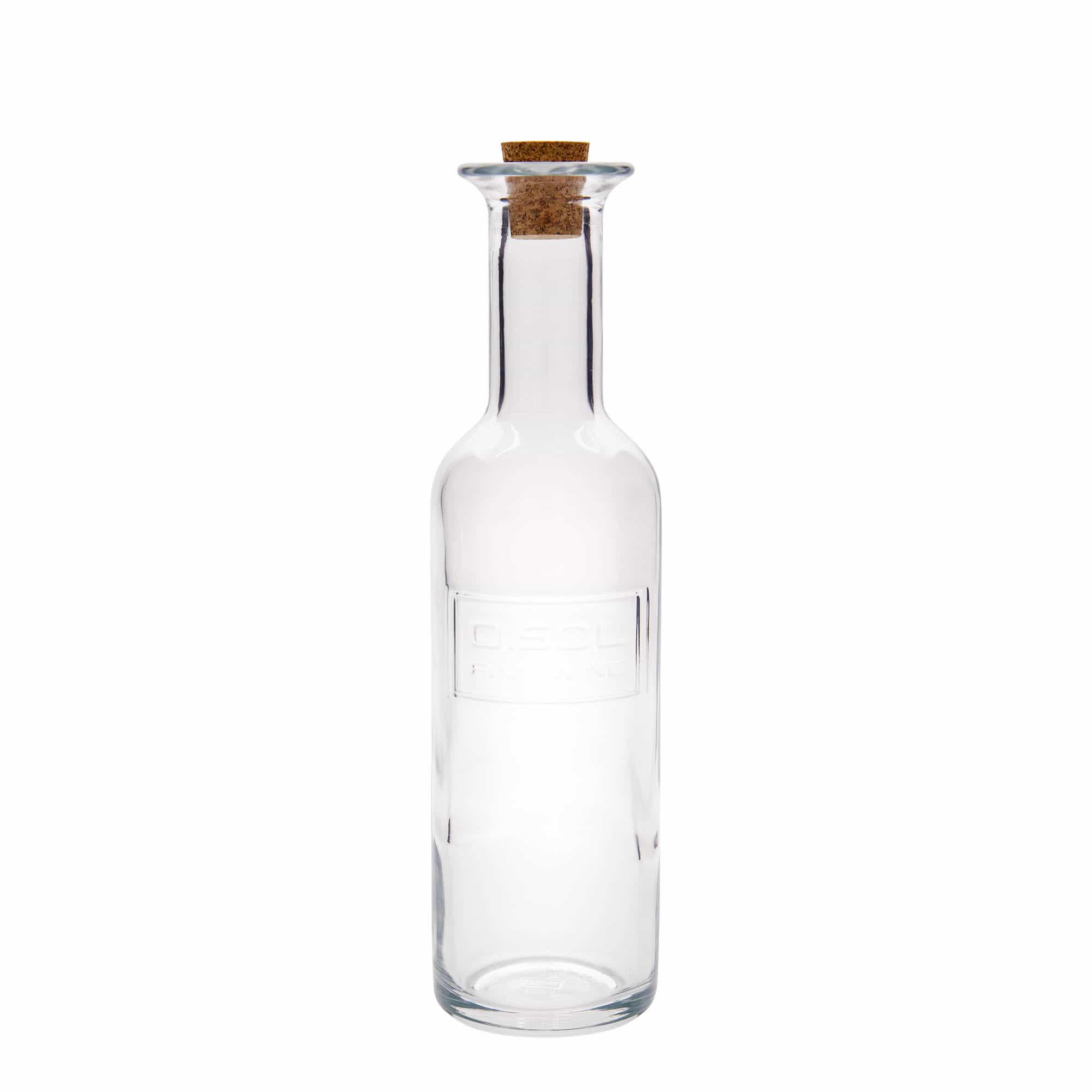 Bouteille en verre de 500 ml 'Optima Fine Wine', ouverture : bouchon en liège Bouteille en verre de 500 ml 'Optima Fine Wine', ouverture : bouchon en liège