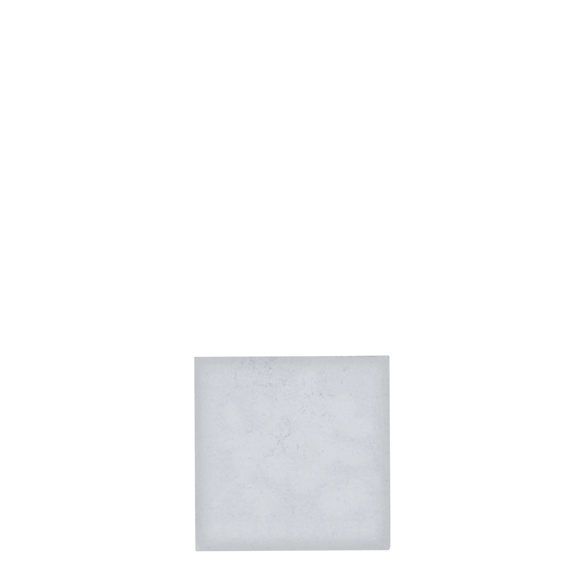 Étiquette en étain « Myrtille », carrée, métal, argentée Étiquette en étain « Myrtille », carrée, métal, argentée