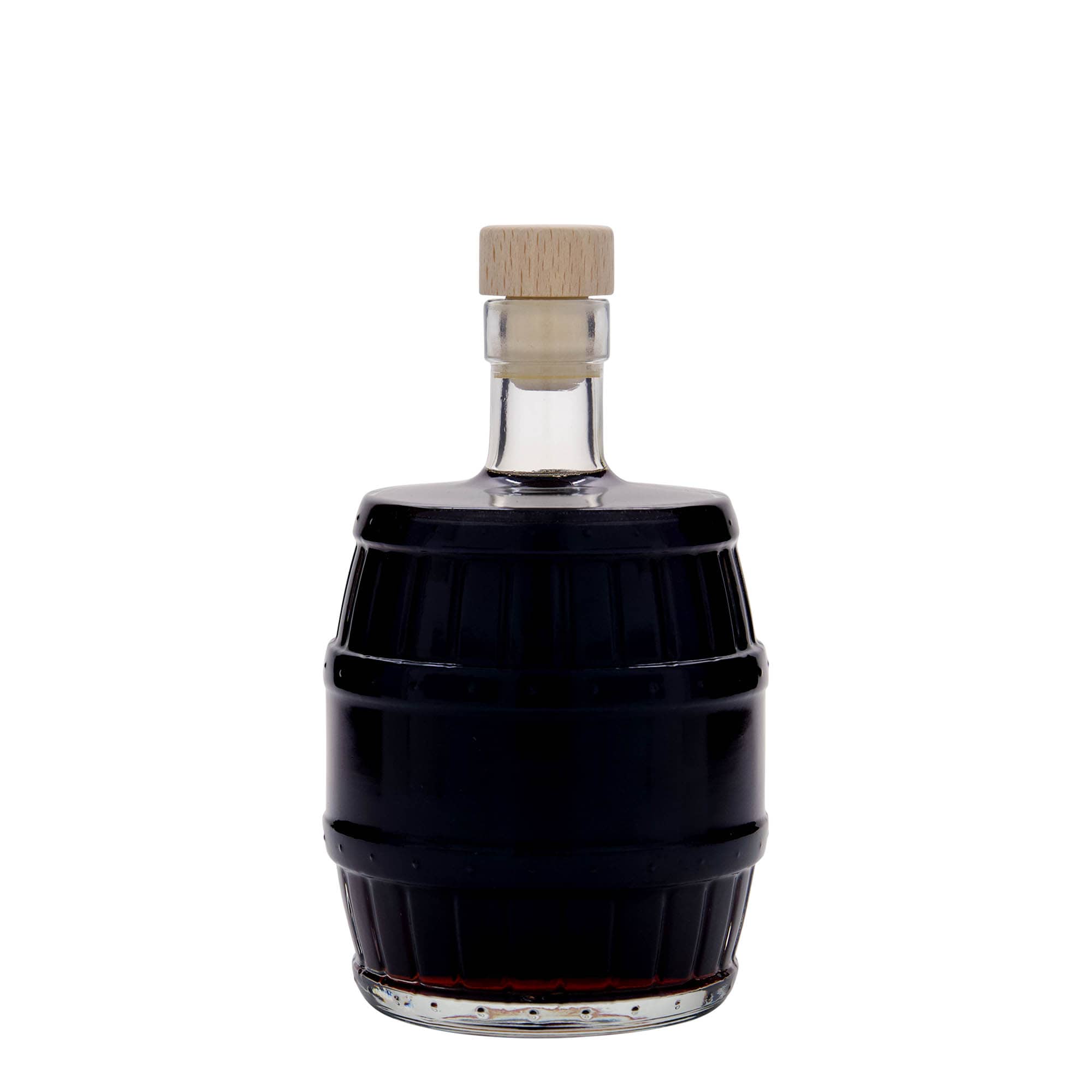 Bouteille en verre 500 ml « fût », ouverture : bouchon en liège