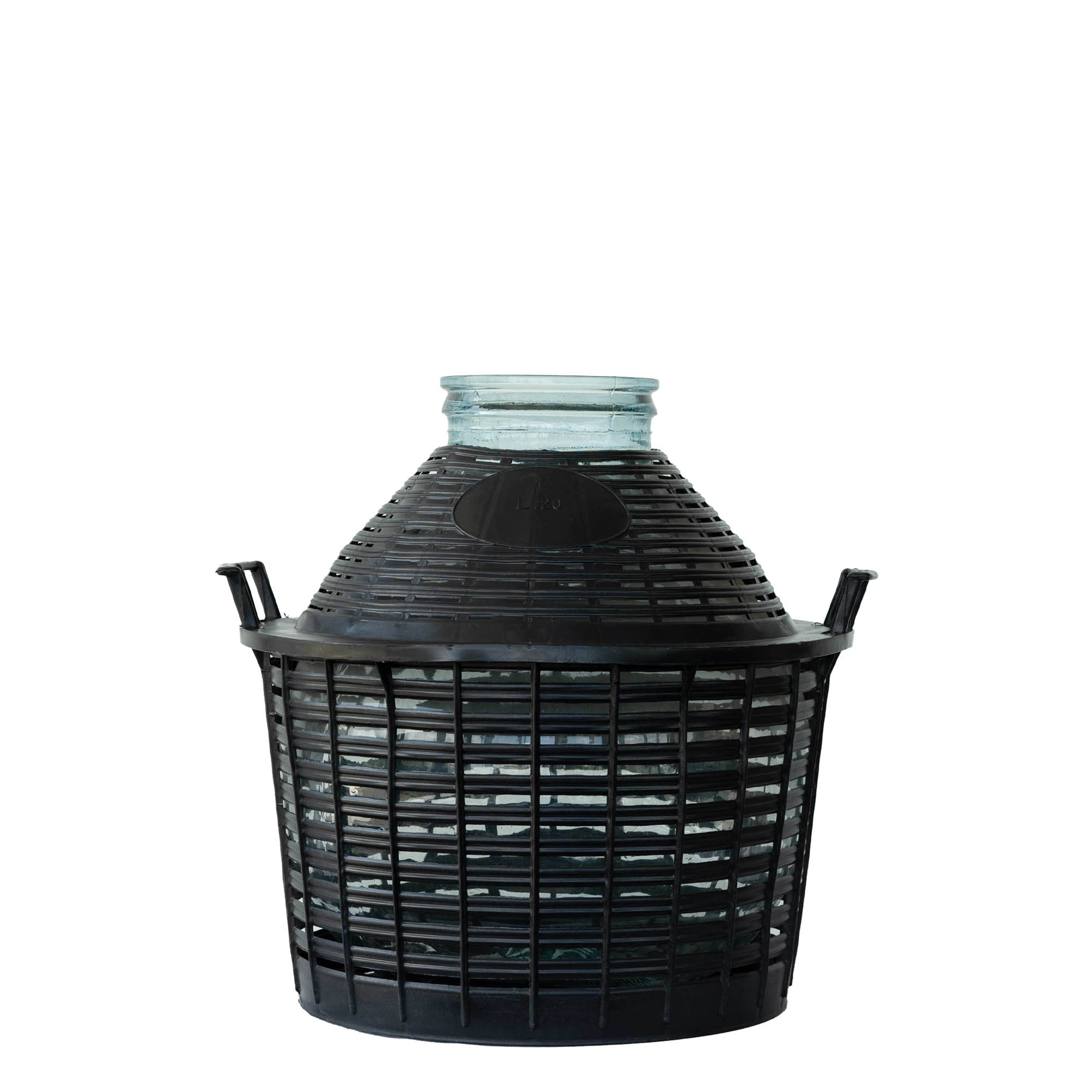 20 l bouteille ballon à large col, verre, ouverture : bouchon à vis