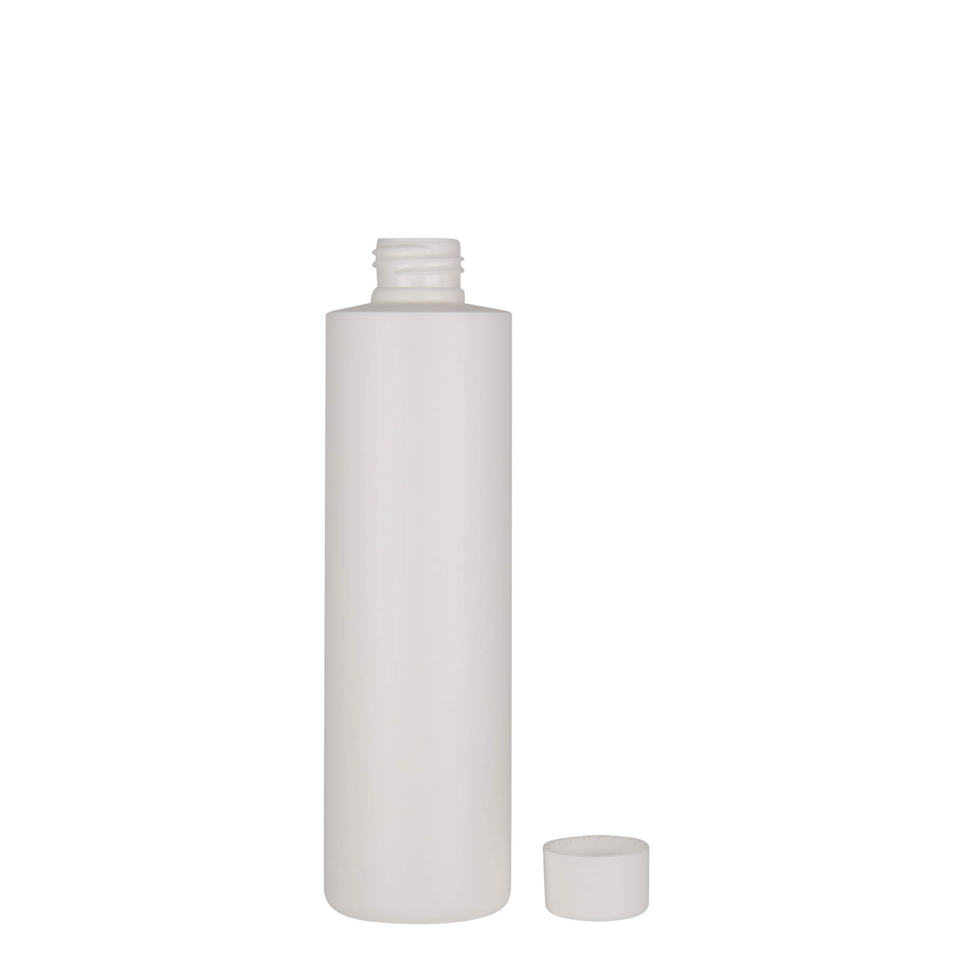 Flacon en plastique 250 ml 'Pipe', PEHD vert, blanc, ouverture : 24/410 Flacon en plastique 250 ml 'Pipe', PEHD vert, blanc, ouverture : 24/410