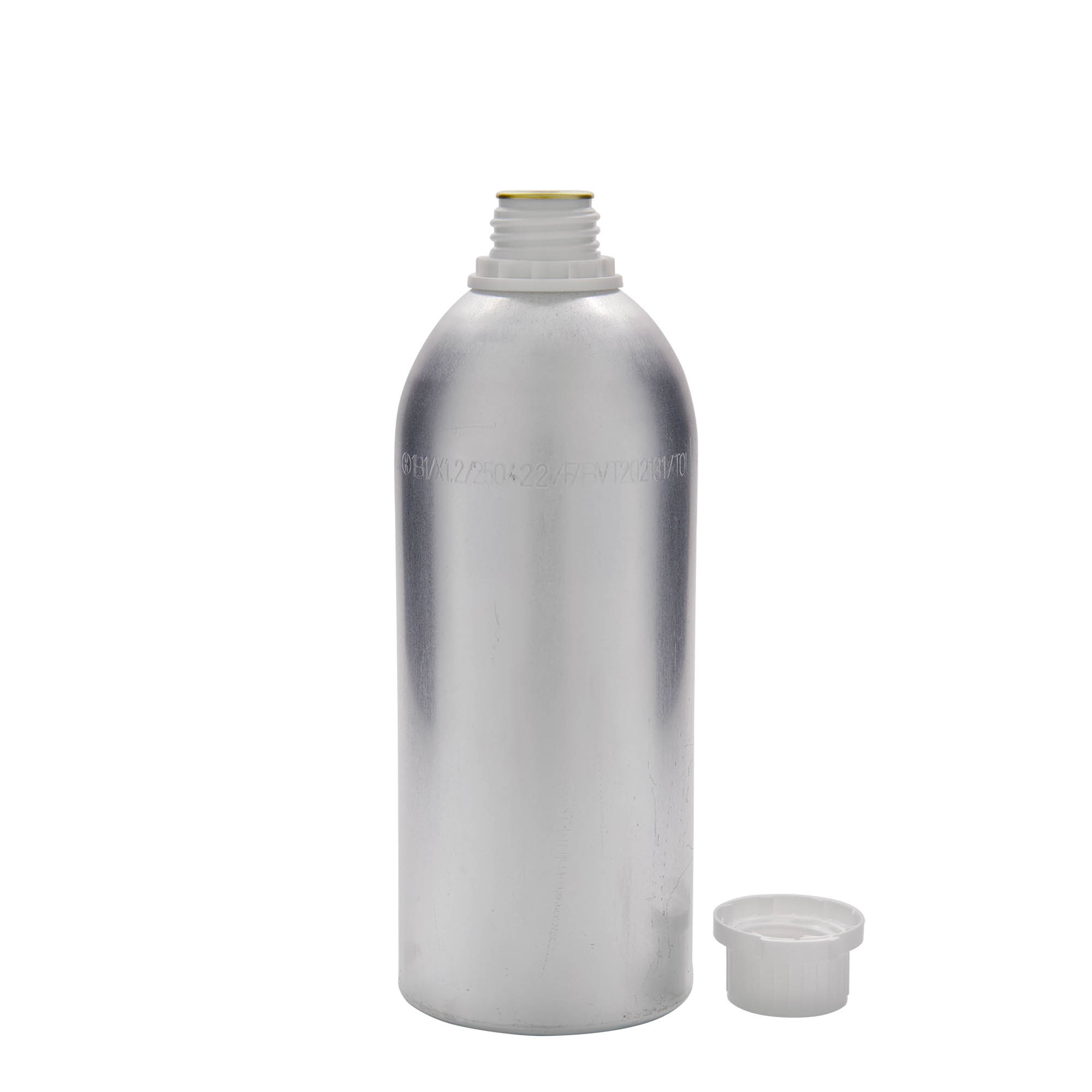 Bouteille en aluminium 1100 ml, métal, argent, ouverture : DIN 32 Bouteille en aluminium 1100 ml, métal, argent, ouverture : DIN 32
