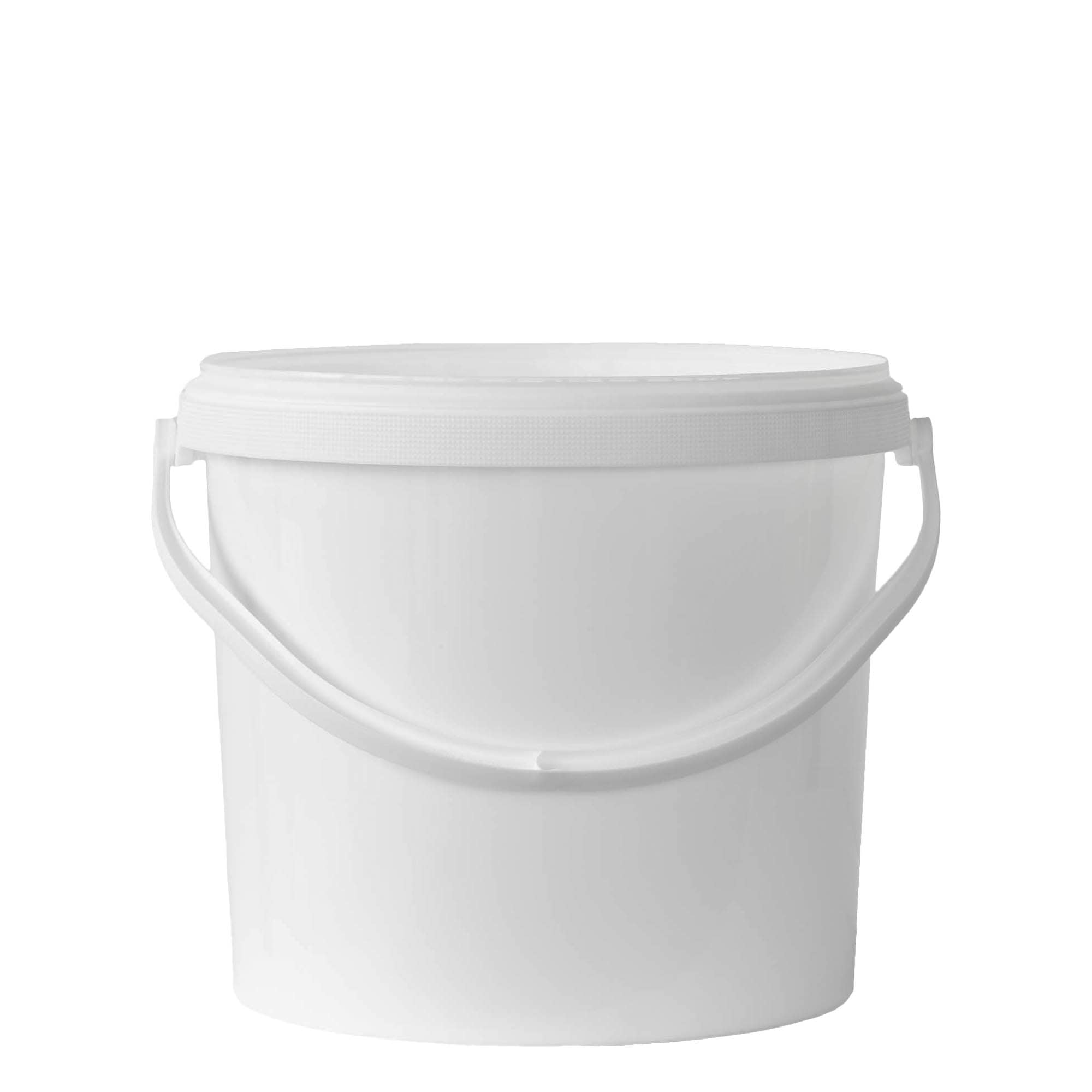 Seau 12,5 ml, plastique PP, blanc Seau 12,5 ml, plastique PP, blanc