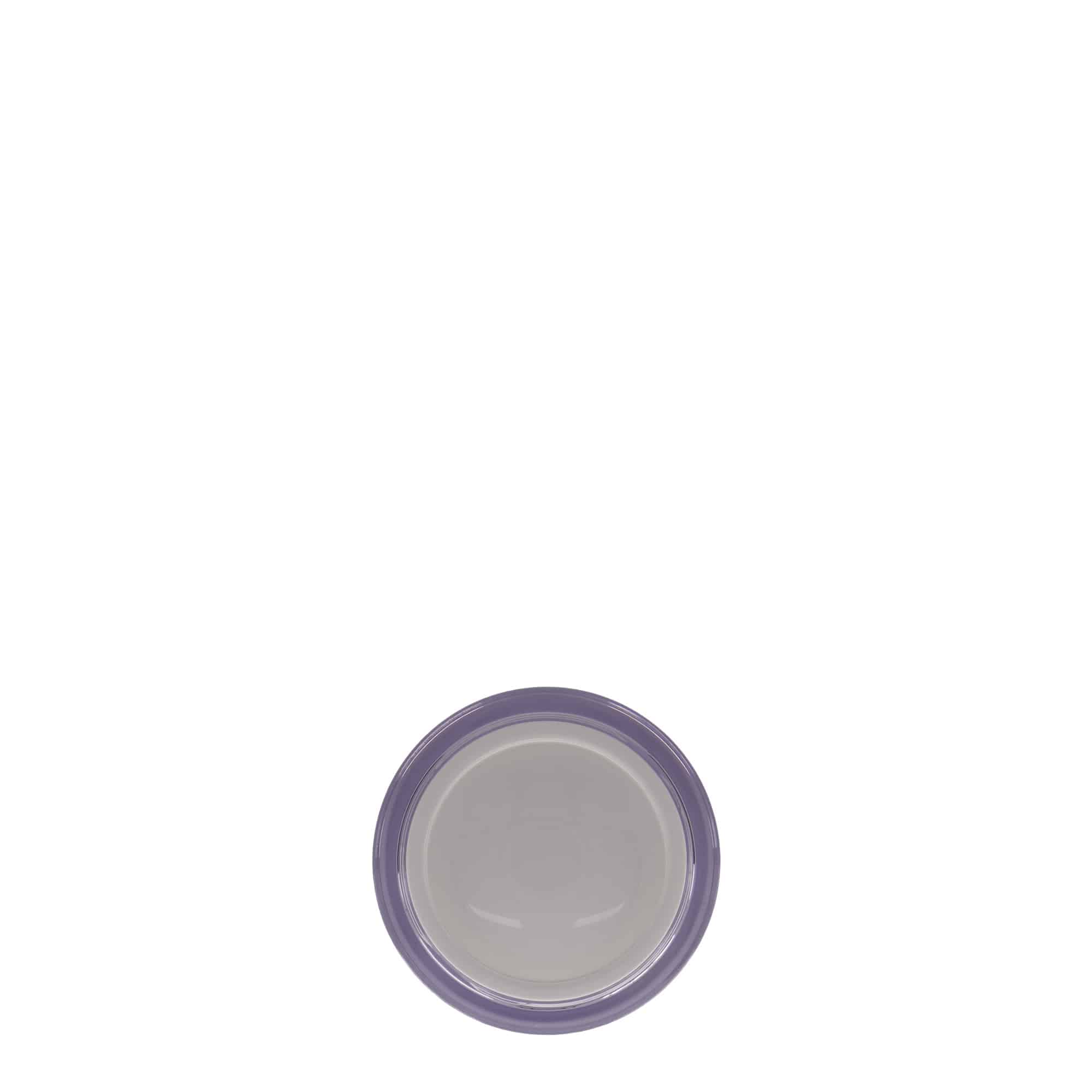 Pot de 50 ml, plastique SAN, blanc, ouverture : bouchon à vis
