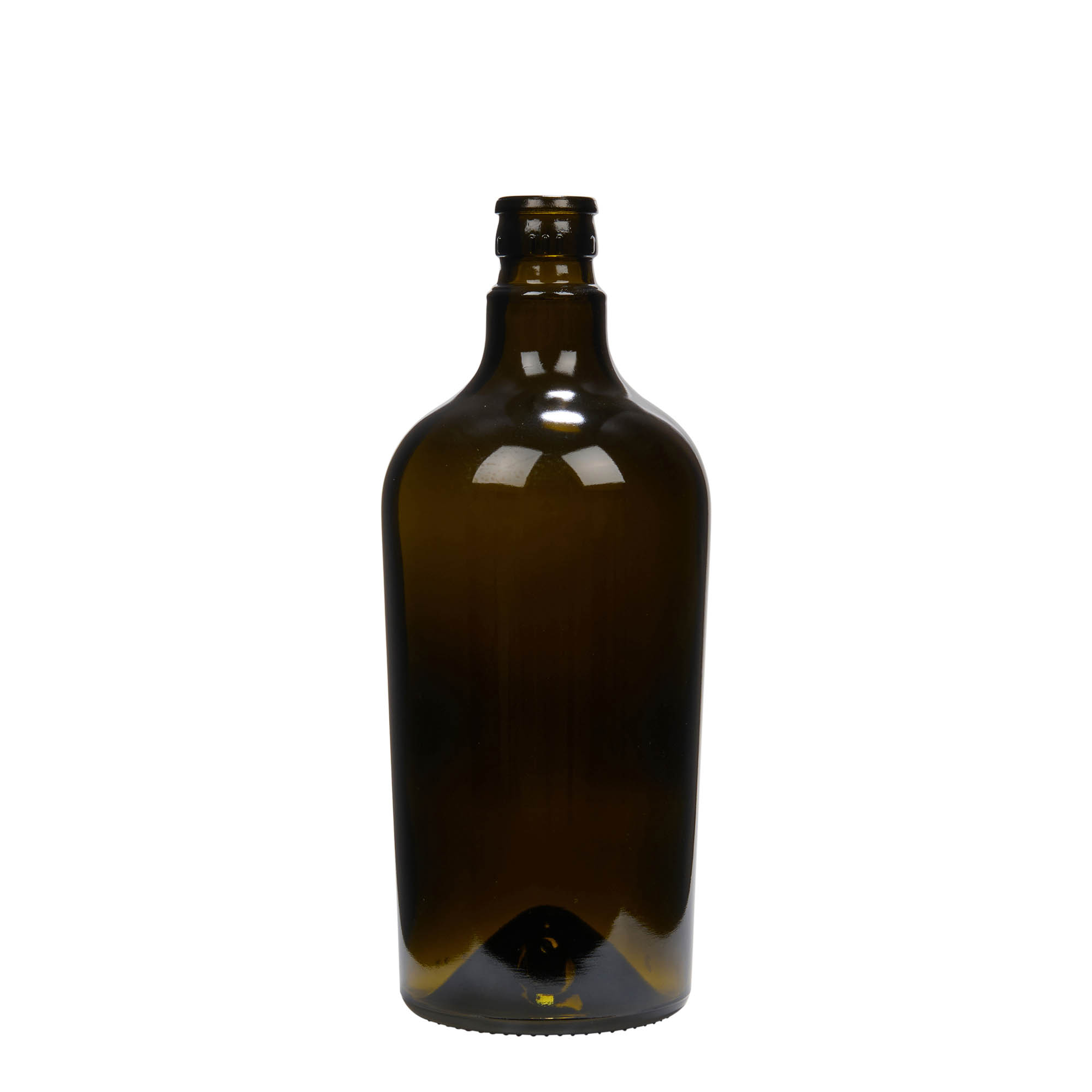Flacon de vinaigre/huile 750 ml 'Oleum', verre, vert antique, ouverture : DOP