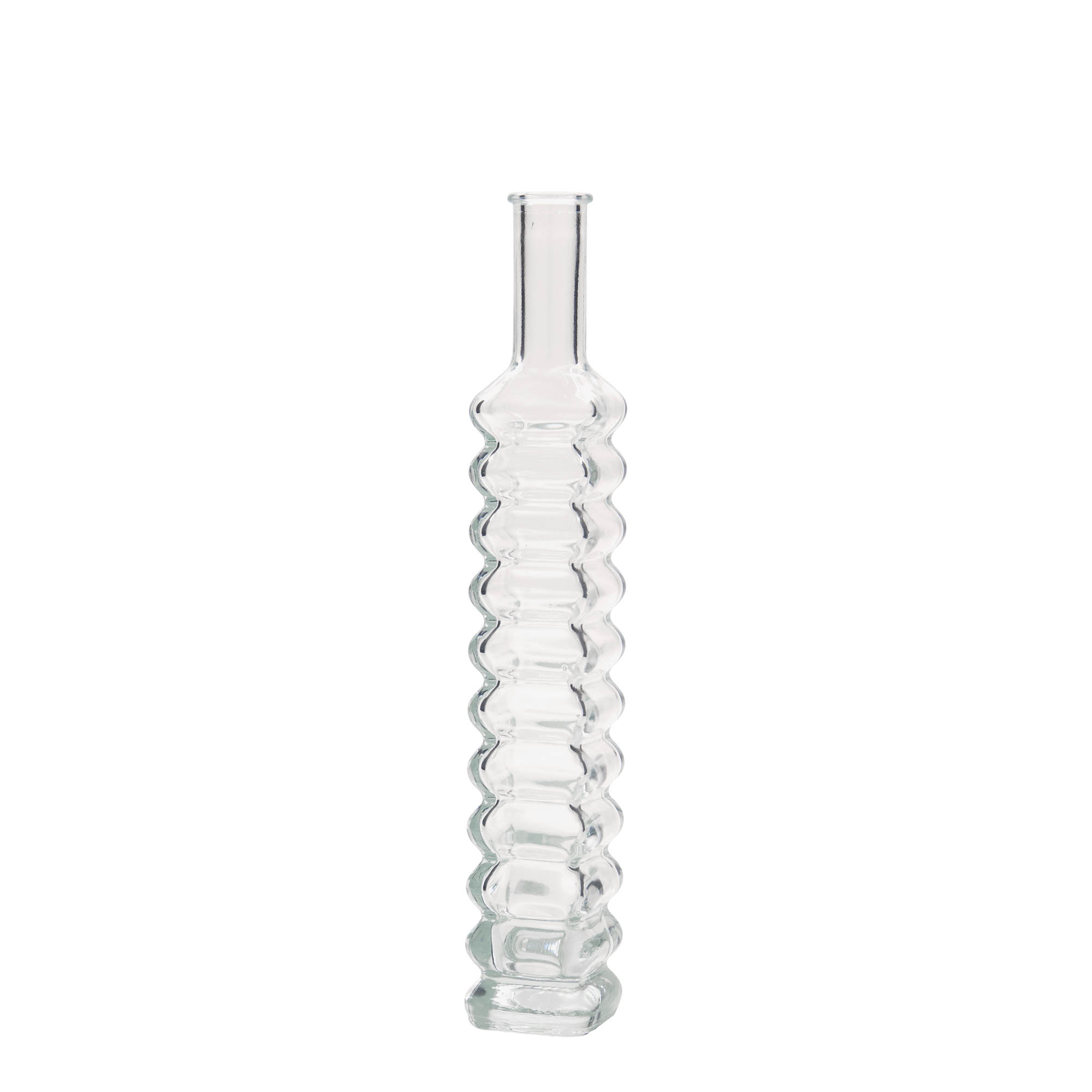 Flacon en verre 100 ml 'Roma', carré, ouverture : bouchon en liège Flacon en verre 100 ml 'Roma', carré, ouverture : bouchon en liège