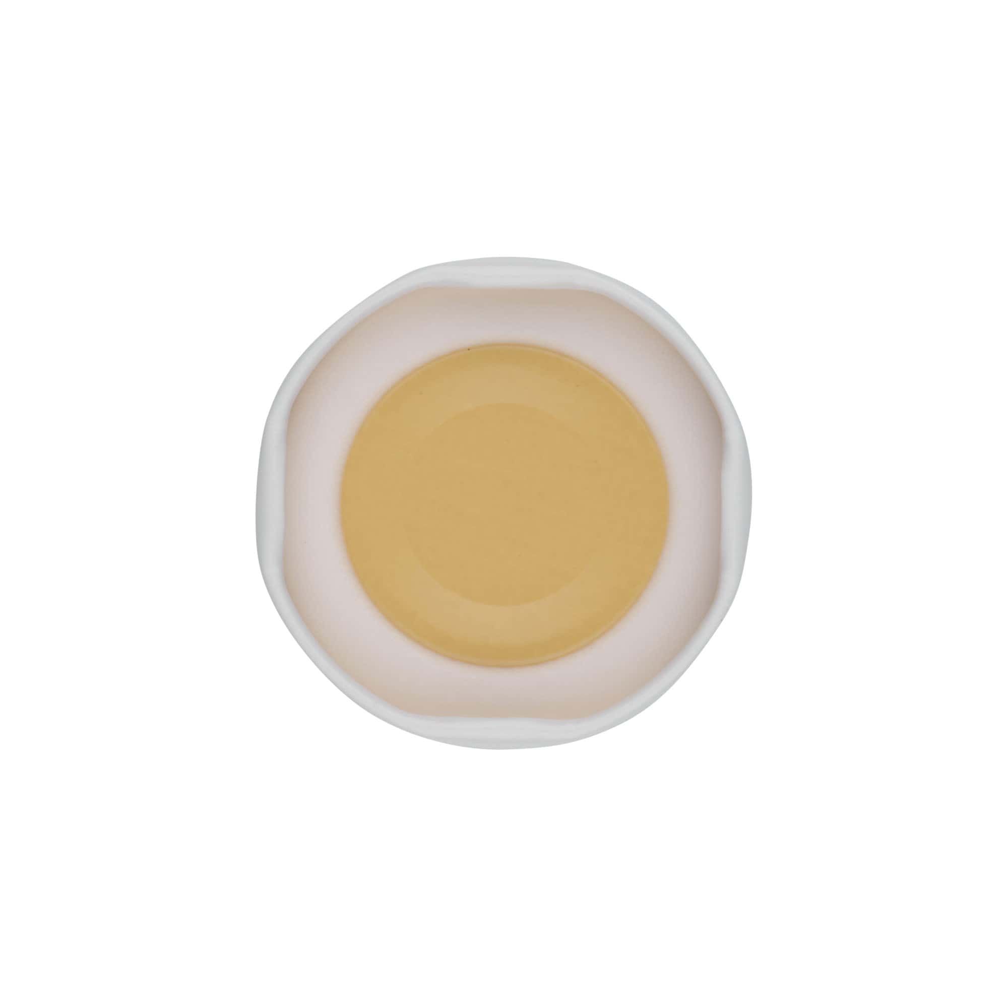 Bouchon à vis, tôle blanche, blanc, pour ouverture : TO 43