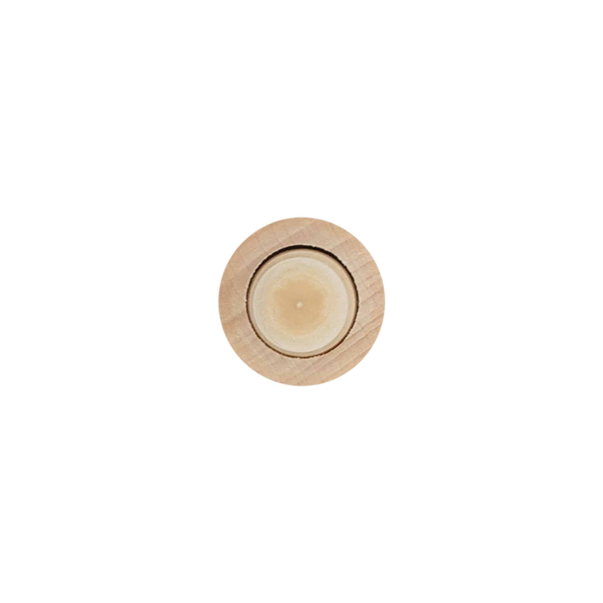 Bouchon à prise 16 mm, bois/plastique, pour embouchure : liège Bouchon à prise 16 mm, bois/plastique, pour embouchure : liège