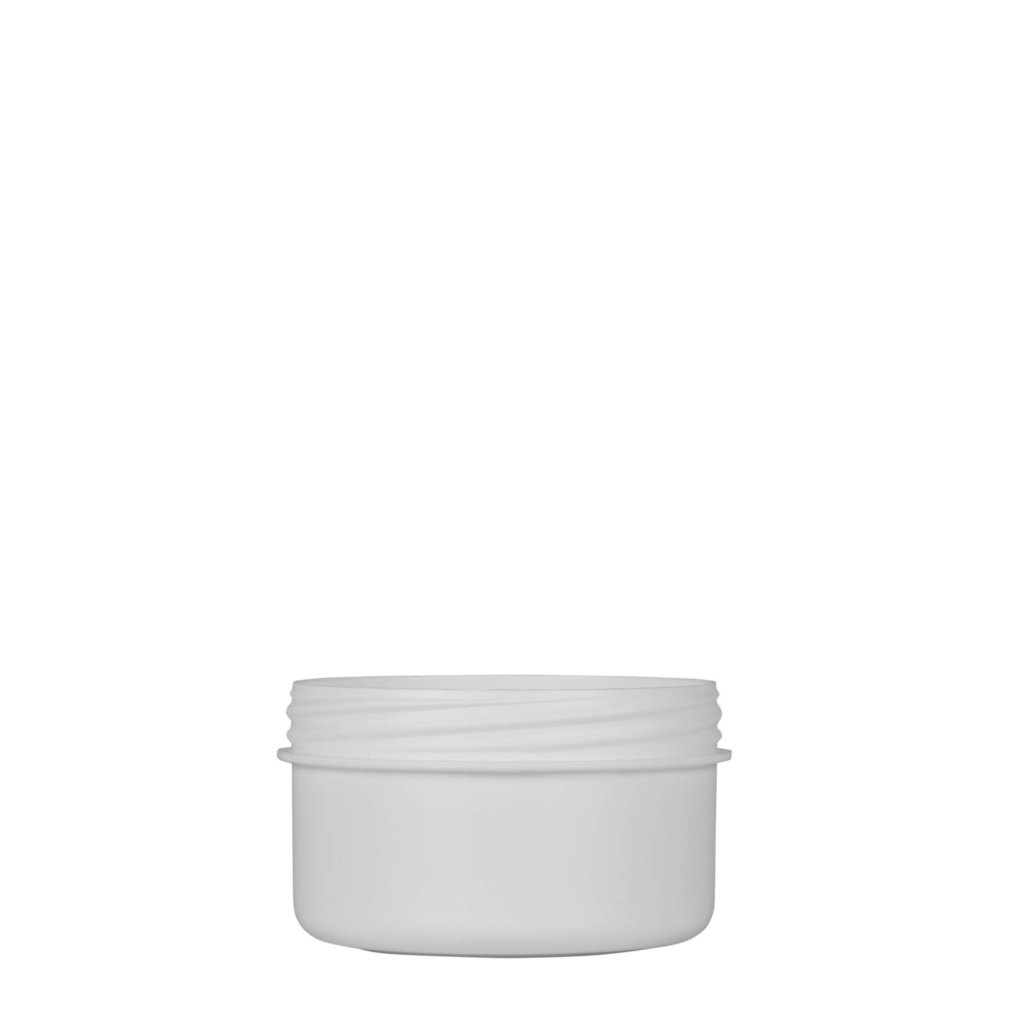 60 ml pot en plastique 'White Line', PP, blanc, ouverture : bouchon à vis