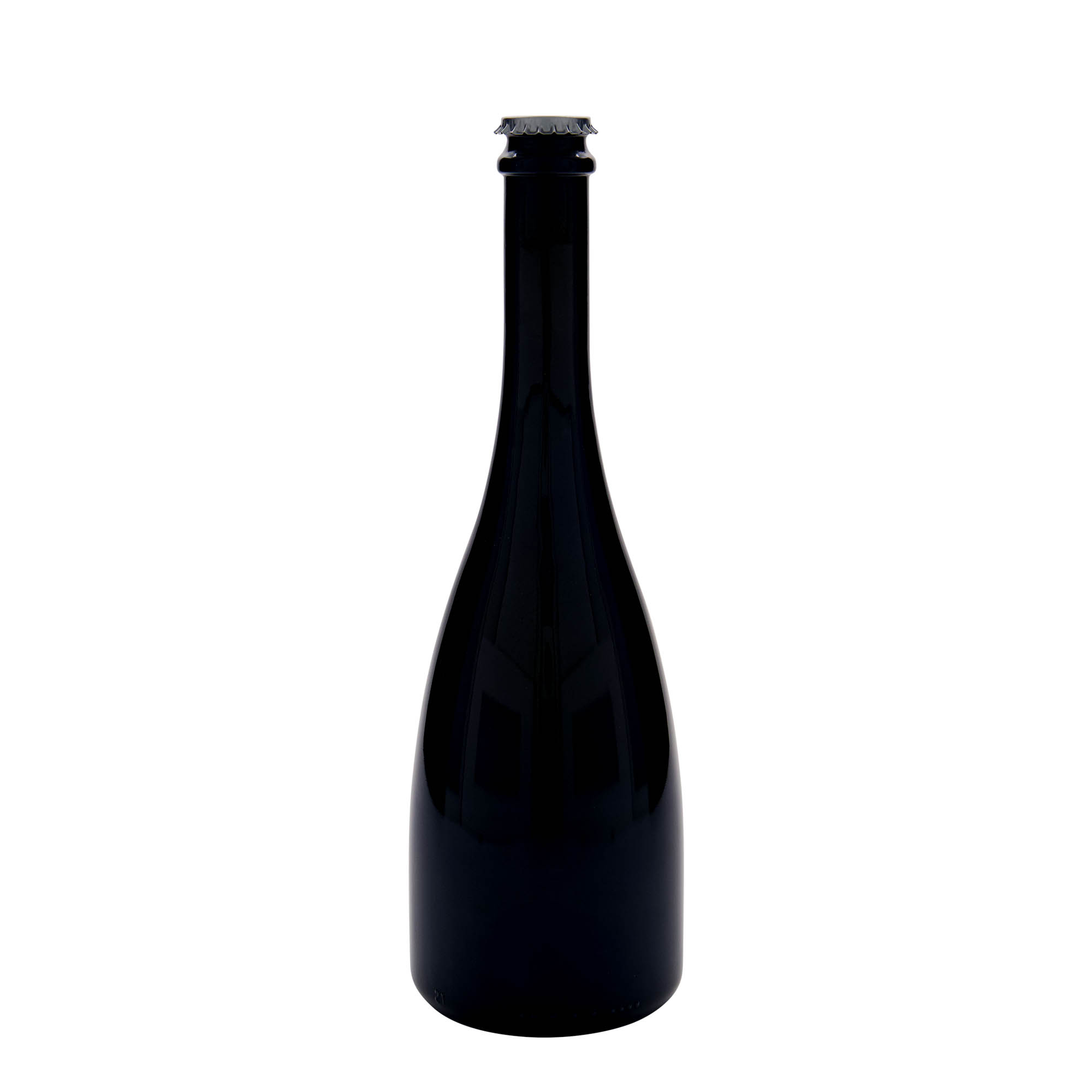 Bouteille de bière / de champagne 750 ml 'Tosca', verre, vert antique, ouverture : capsule couronne