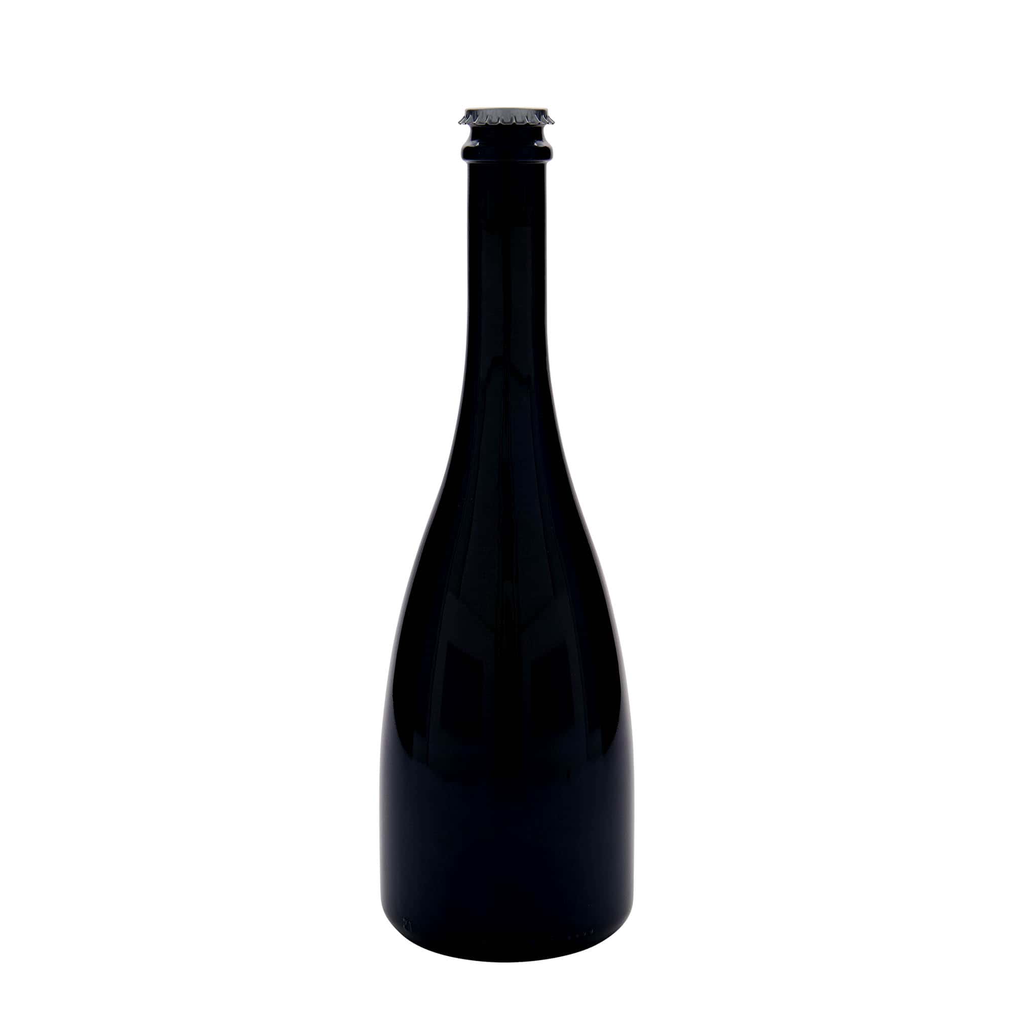 Bouteille de bière / de champagne 750 ml 'Tosca', verre, vert antique, ouverture : capsule couronne