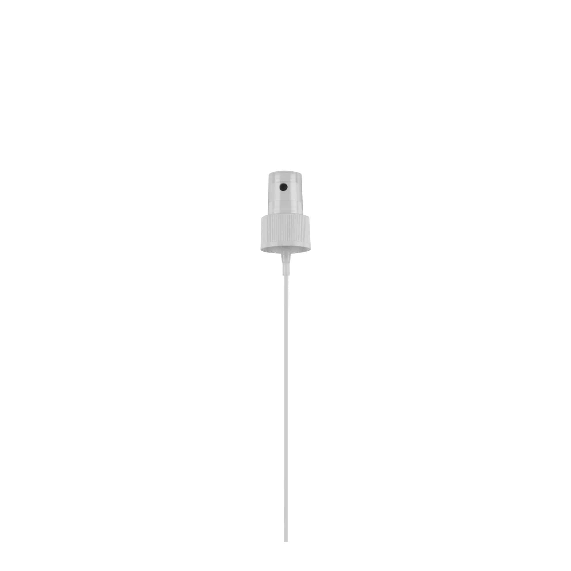 Bouchon à vis avec pulvérisateur spray, plastique PP, blanc, pour embout : 24/410