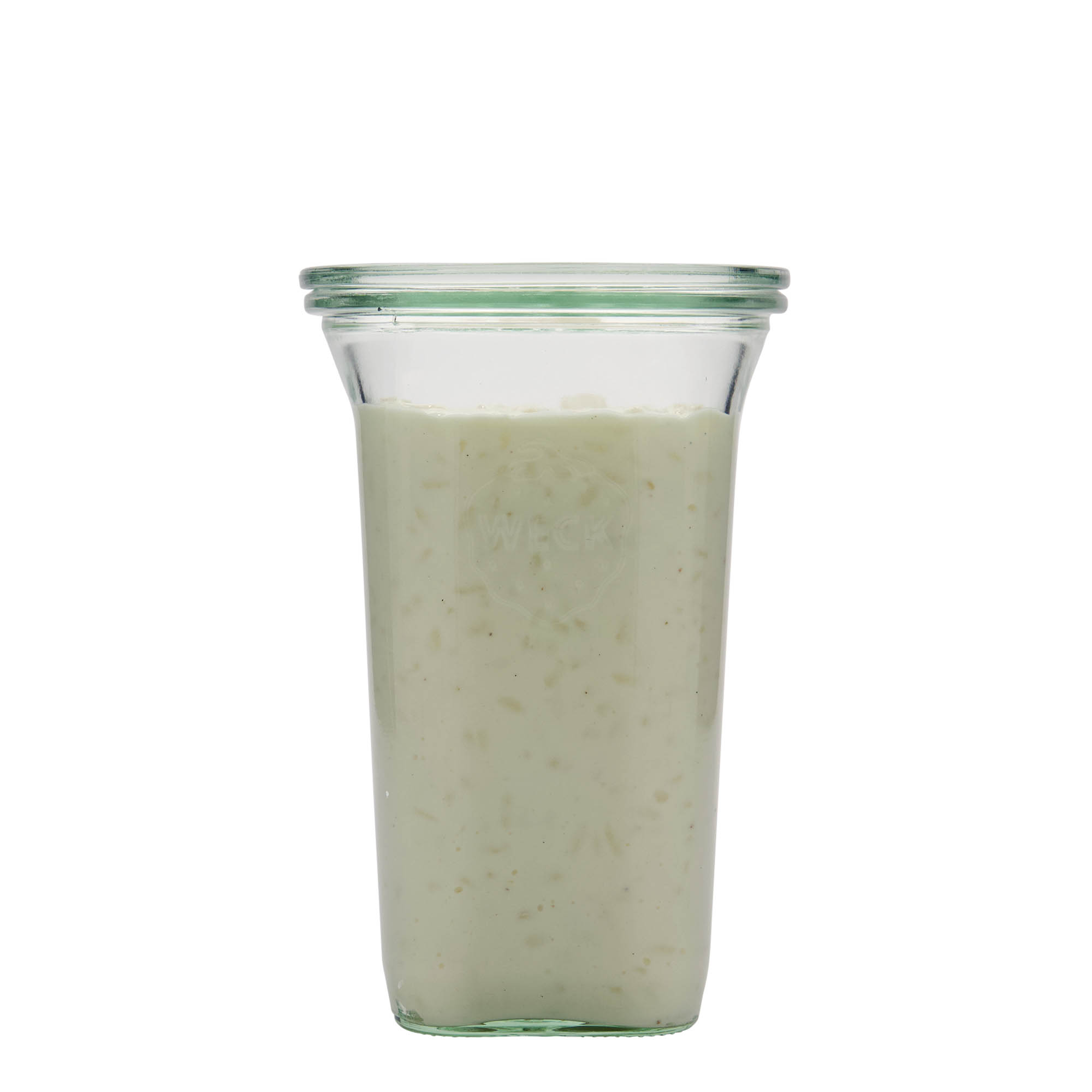 795 ml WECK Quadroglas, carré, ouverture : bord rond