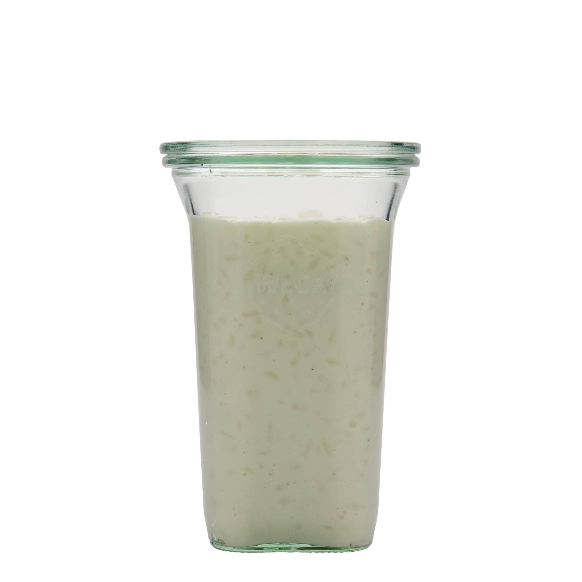 795 ml WECK Quadroglas, carré, ouverture : bord rond