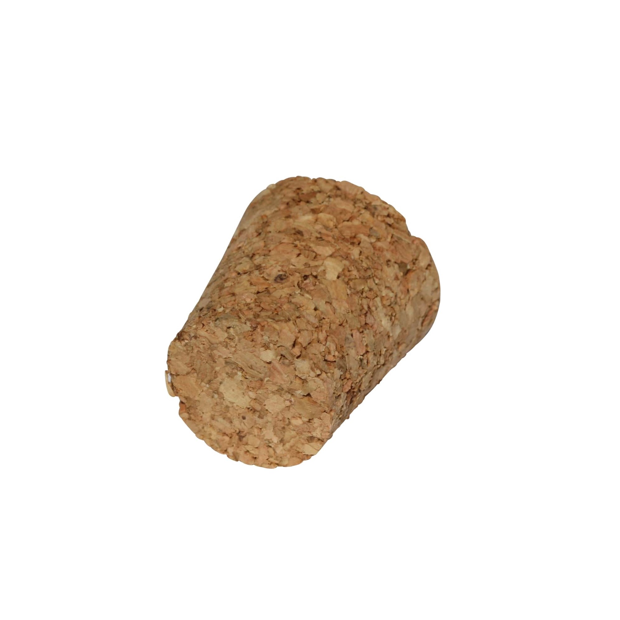 Bouchon conique 21-26 x 27, bouchon pressé, beige, pour embouchure : liège