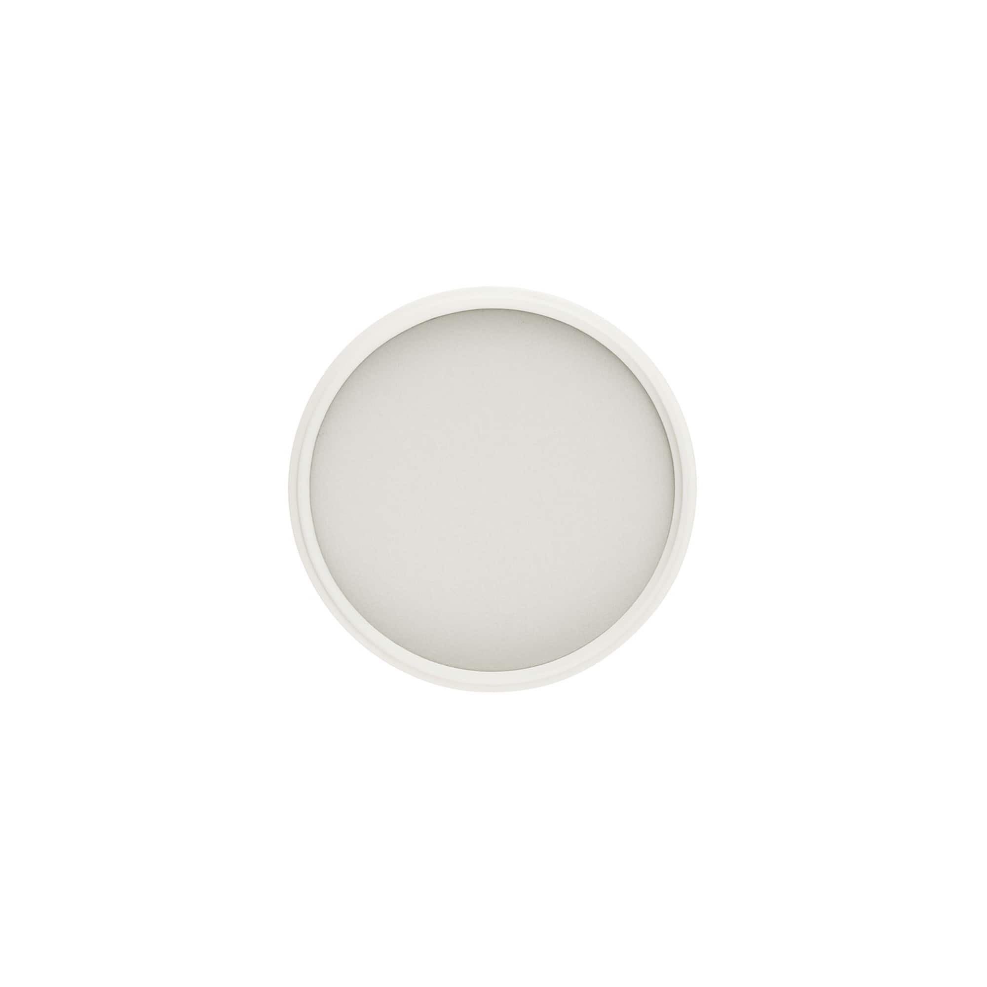 Bouchon à vis pour 60 ml 'Brown Line', plastique HPM, blanc