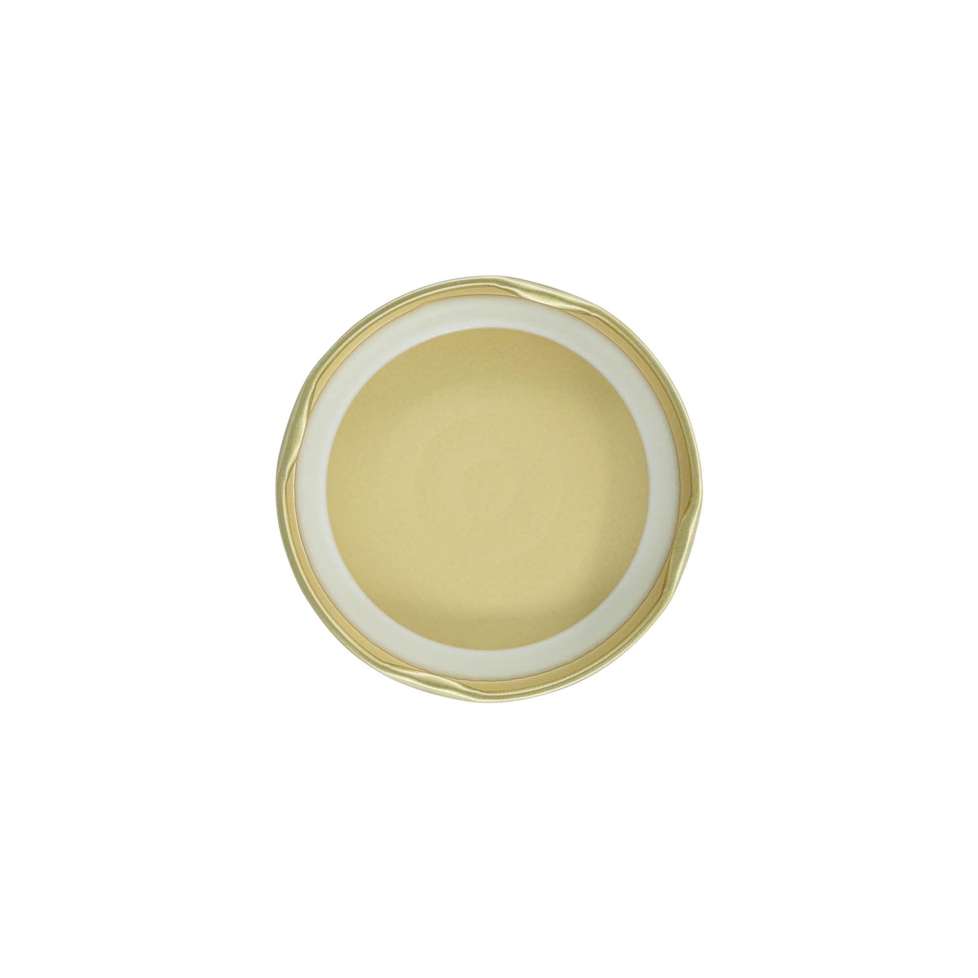 Bouchon à vis, tôle blanche, doré, pour ouverture : TO 66