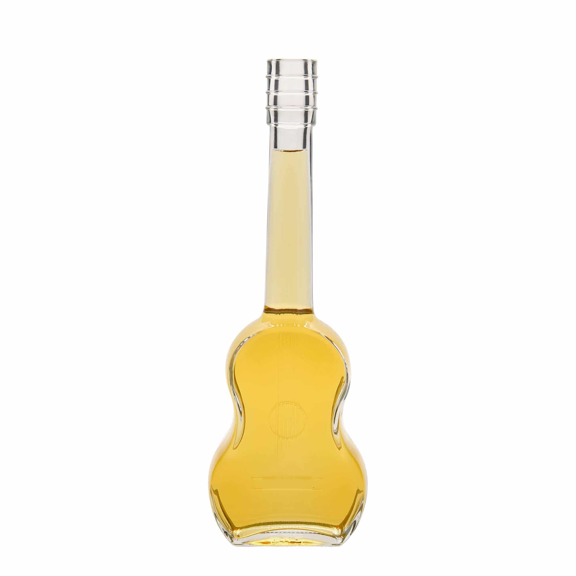 Bouteille en verre de 500 ml « Guitare », ouverture : bouchon en liège Bouteille en verre de 500 ml « Guitare », ouverture : bouchon en liège