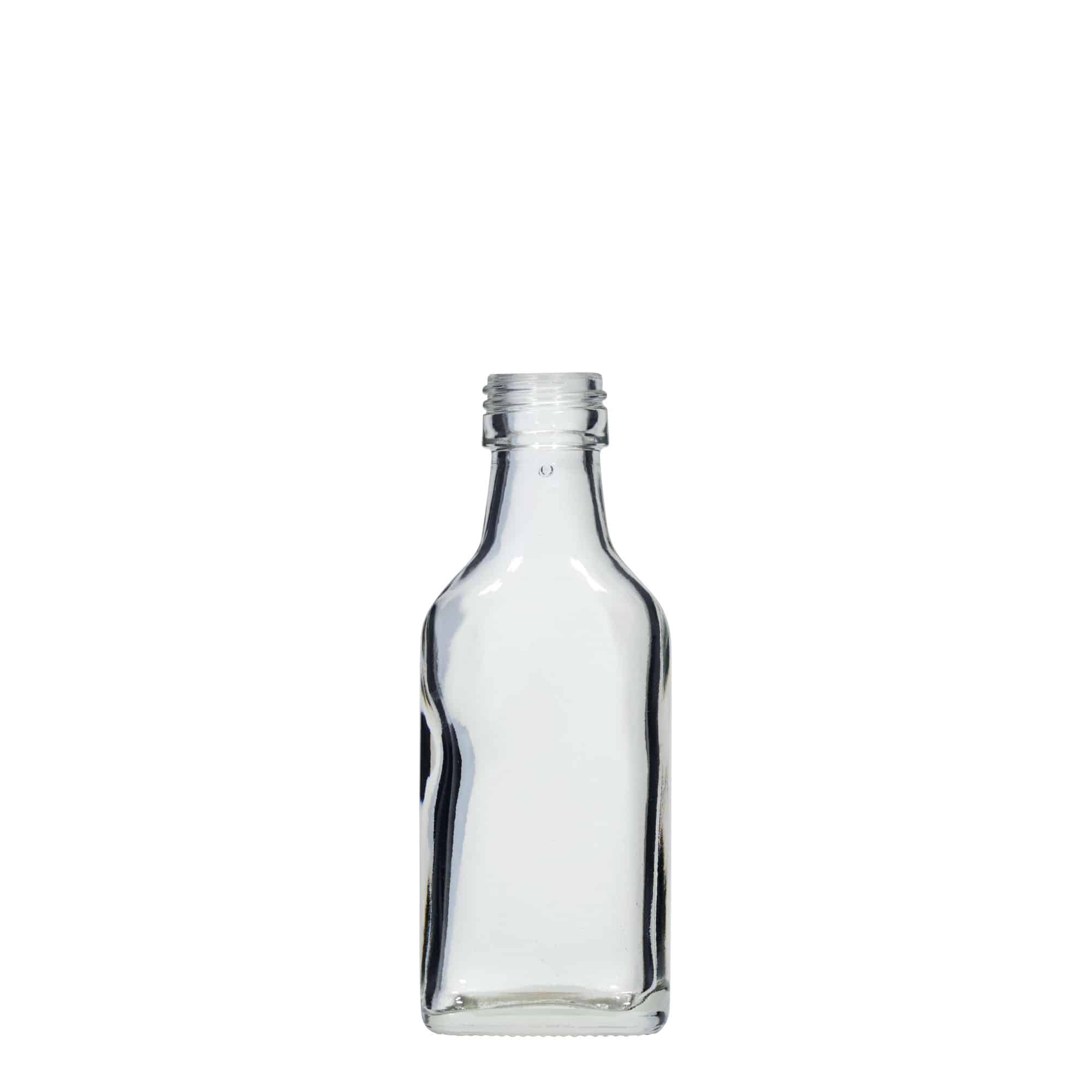 Flasque 40 ml, rectangulaire, bouchage: PP 22 Flasque 40 ml, rectangulaire, bouchage: PP 22