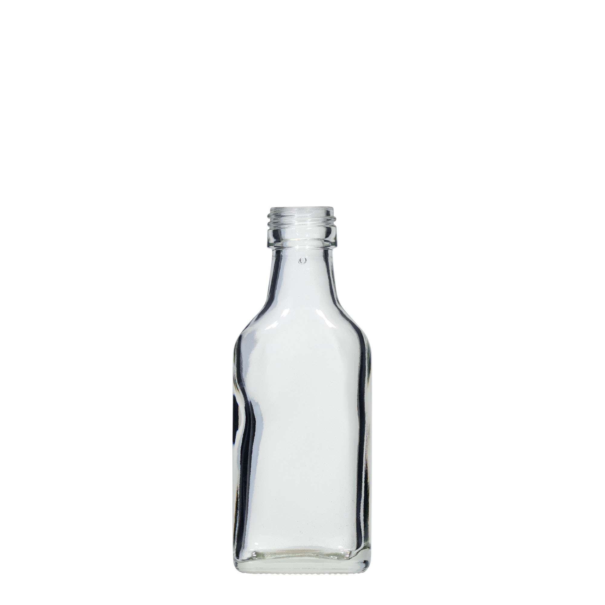 Flacon de poche 40 ml, rectangulaire, ouverture : PP 22 Flacon de poche 40 ml, rectangulaire, ouverture : PP 22