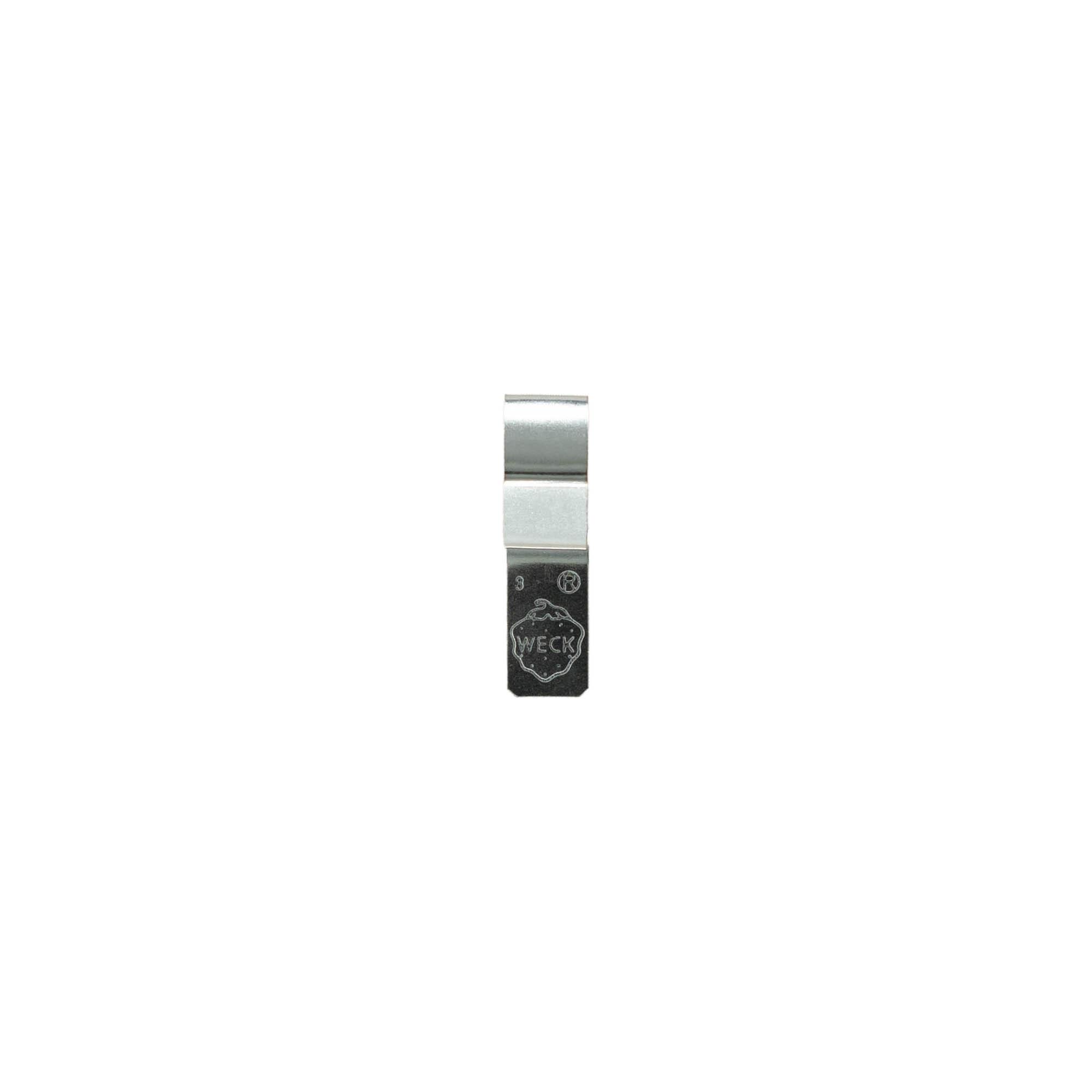 Agrafe WECK n°, acier inoxydable, argenté