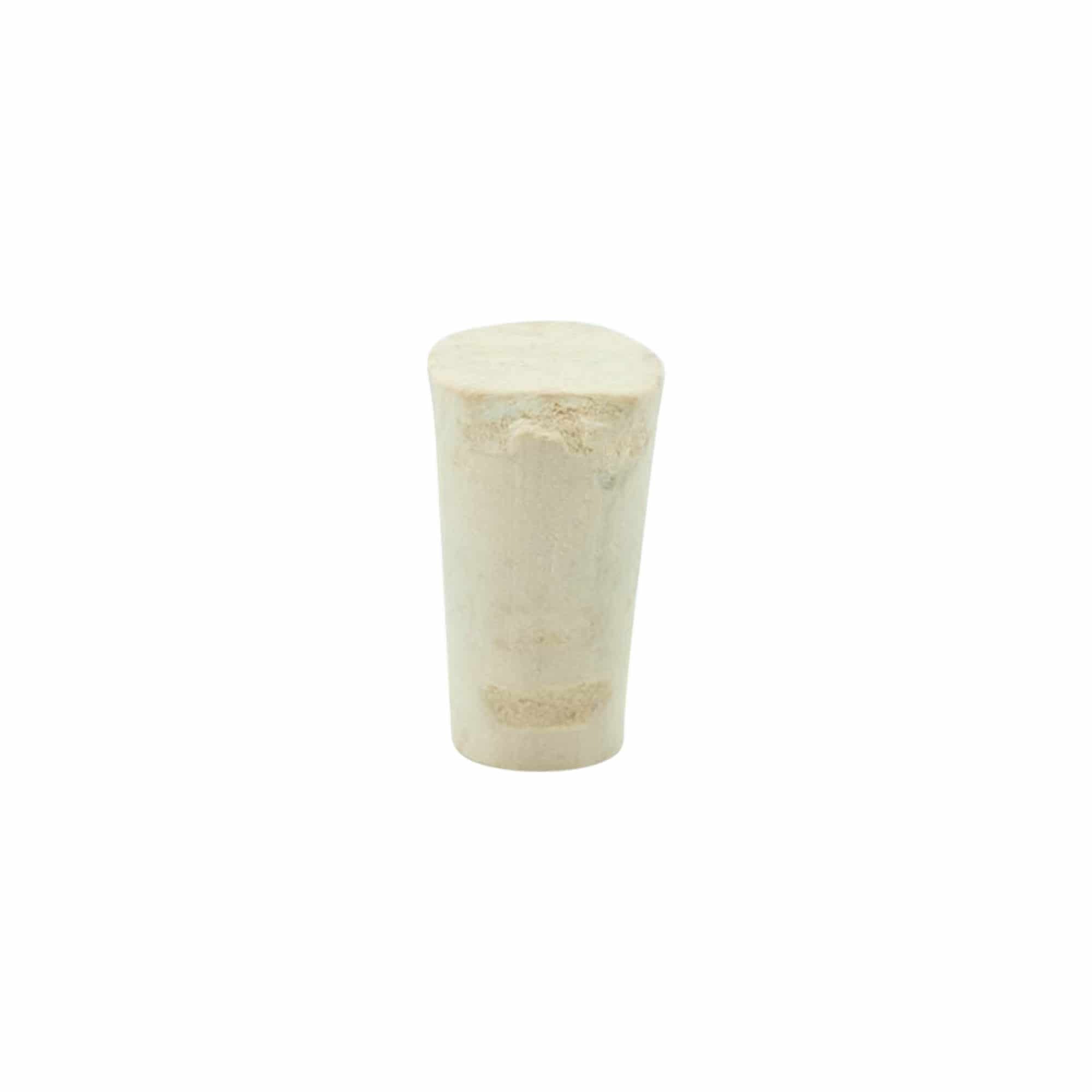 Bouchon conique 9-12 x 22, liège naturel, blanchi, pour embouchure : liège