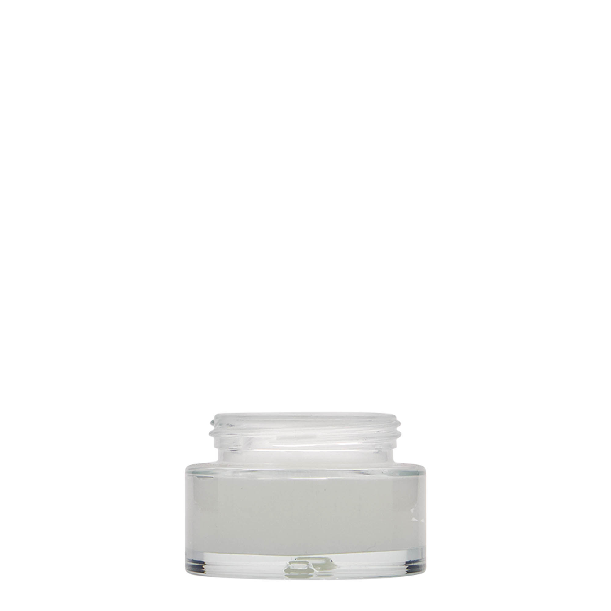 Pot de 30 ml « Clear Edition », verre, ouverture : fermeture à vis